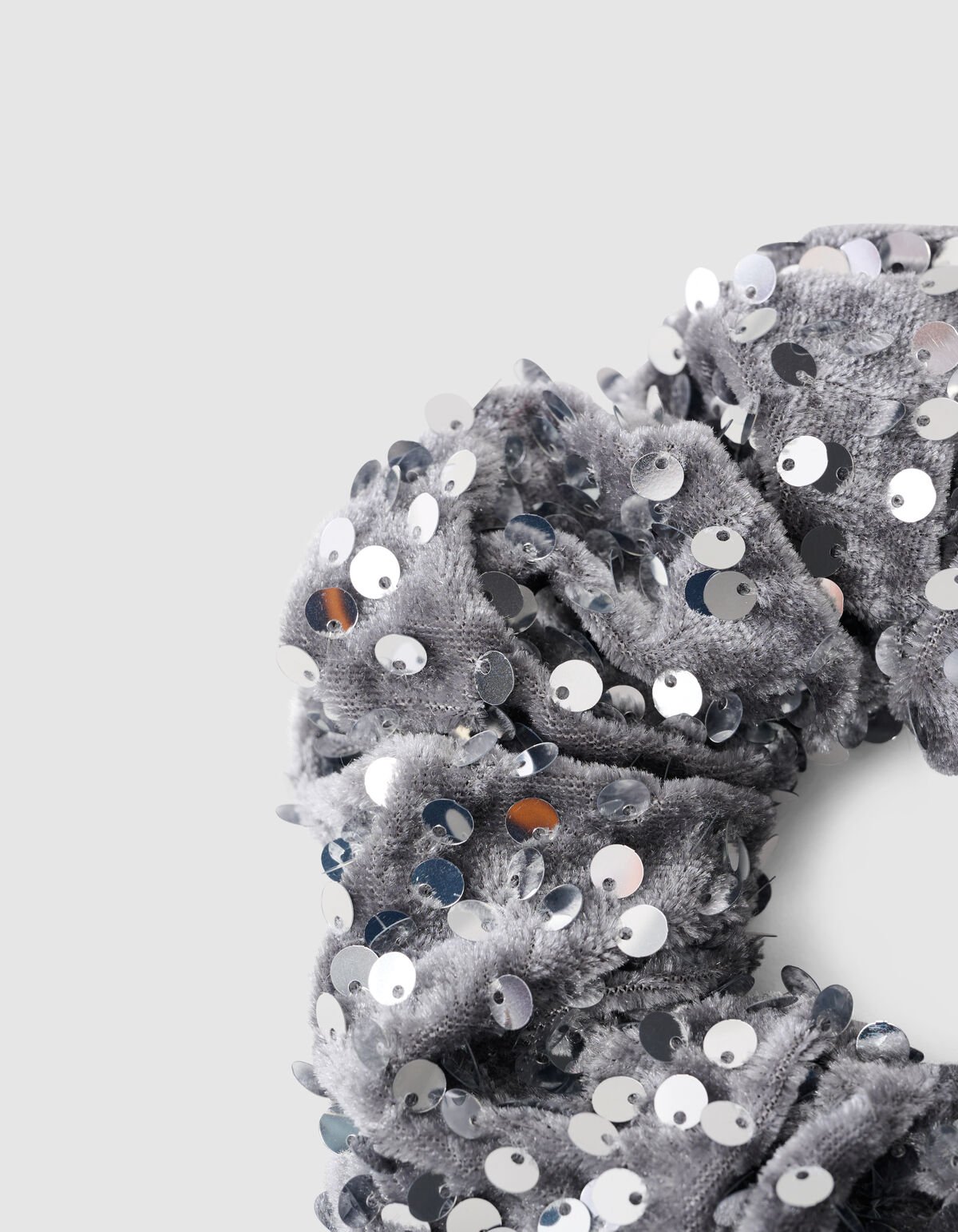 Sequin Scrunchie Zilver SHOEBY ACCESSOIRES