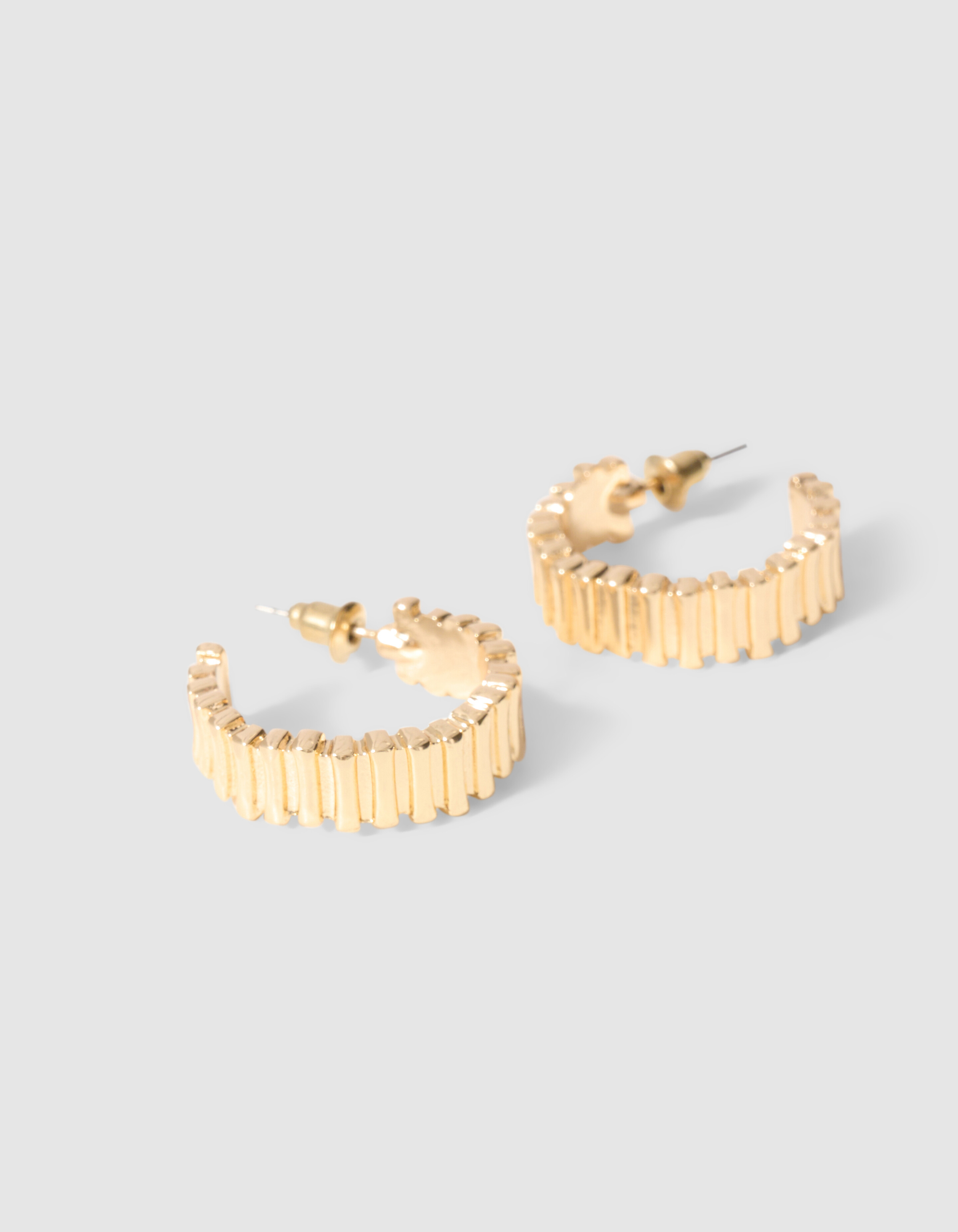 Striped Hoop Oorbellen Goud SHOEBY ACCESSOIRES