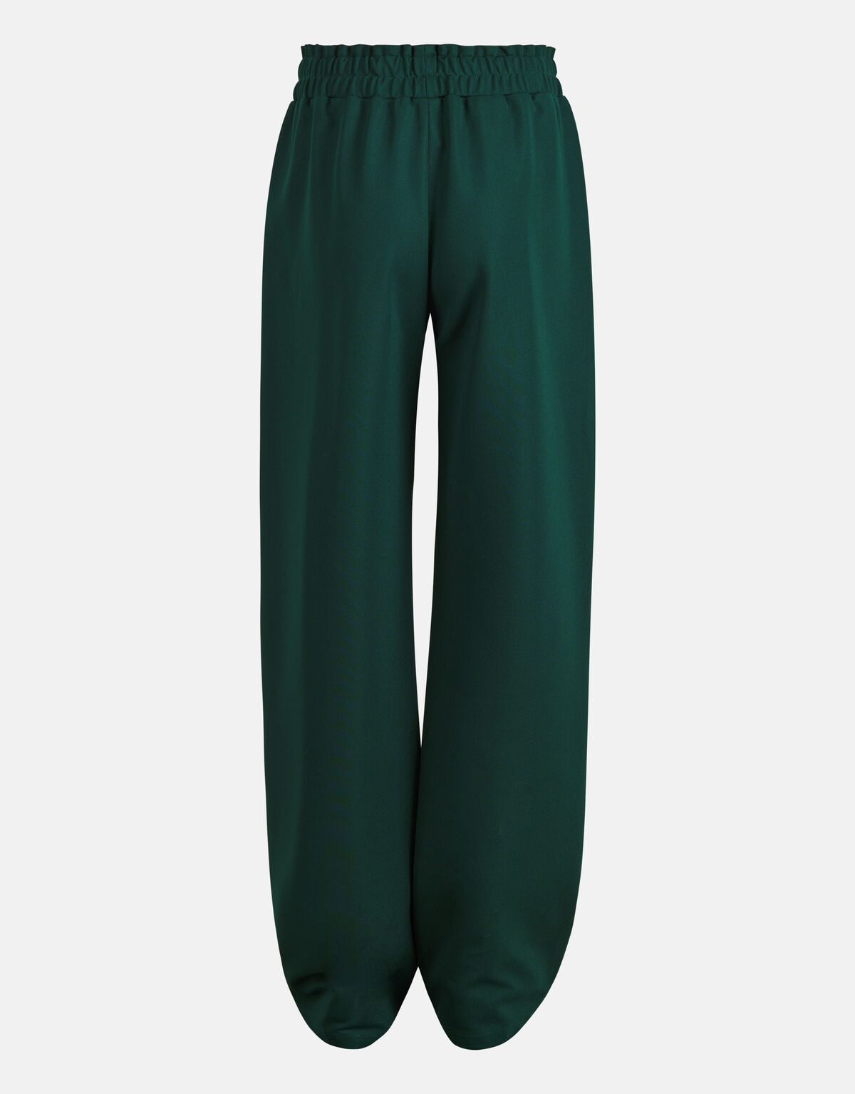 Basis Wide Leg Broek Donkergroen SHOEBY GIRLS