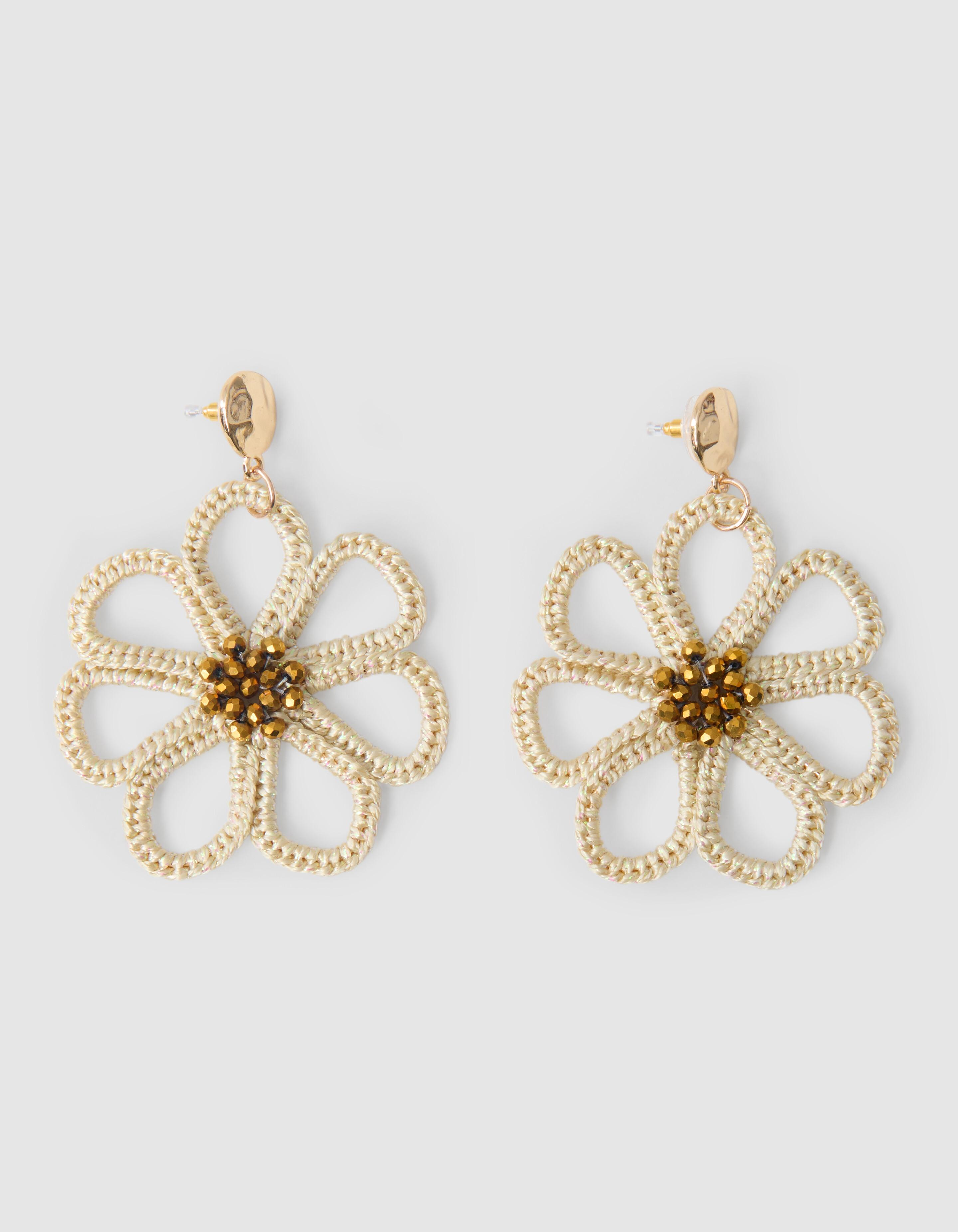 Bloemen Oorbellen Gebroken Wit SHOEBY ACCESSOIRES