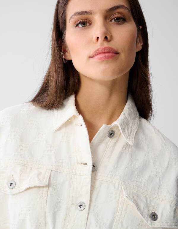 Structuur Jumpsuit Gebroken Wit SHOEBY WOMEN