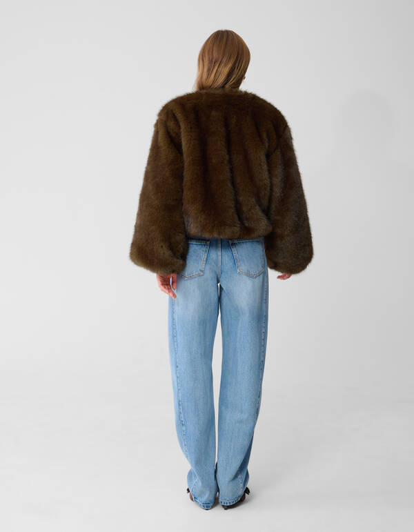 Faux Fur Jack Donkerbruin By Monica SHOEBY WOMEN
