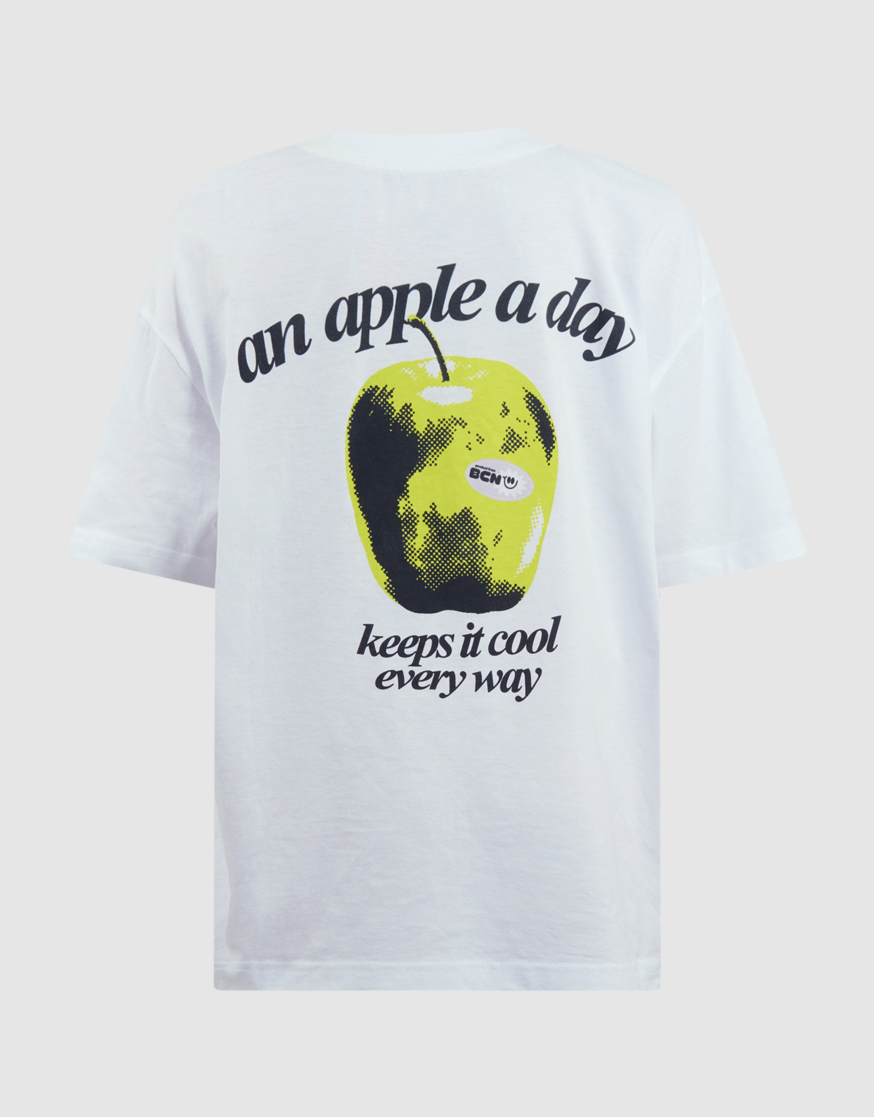 Apple Artwork T-shirt Wit SHOEBY BOYS