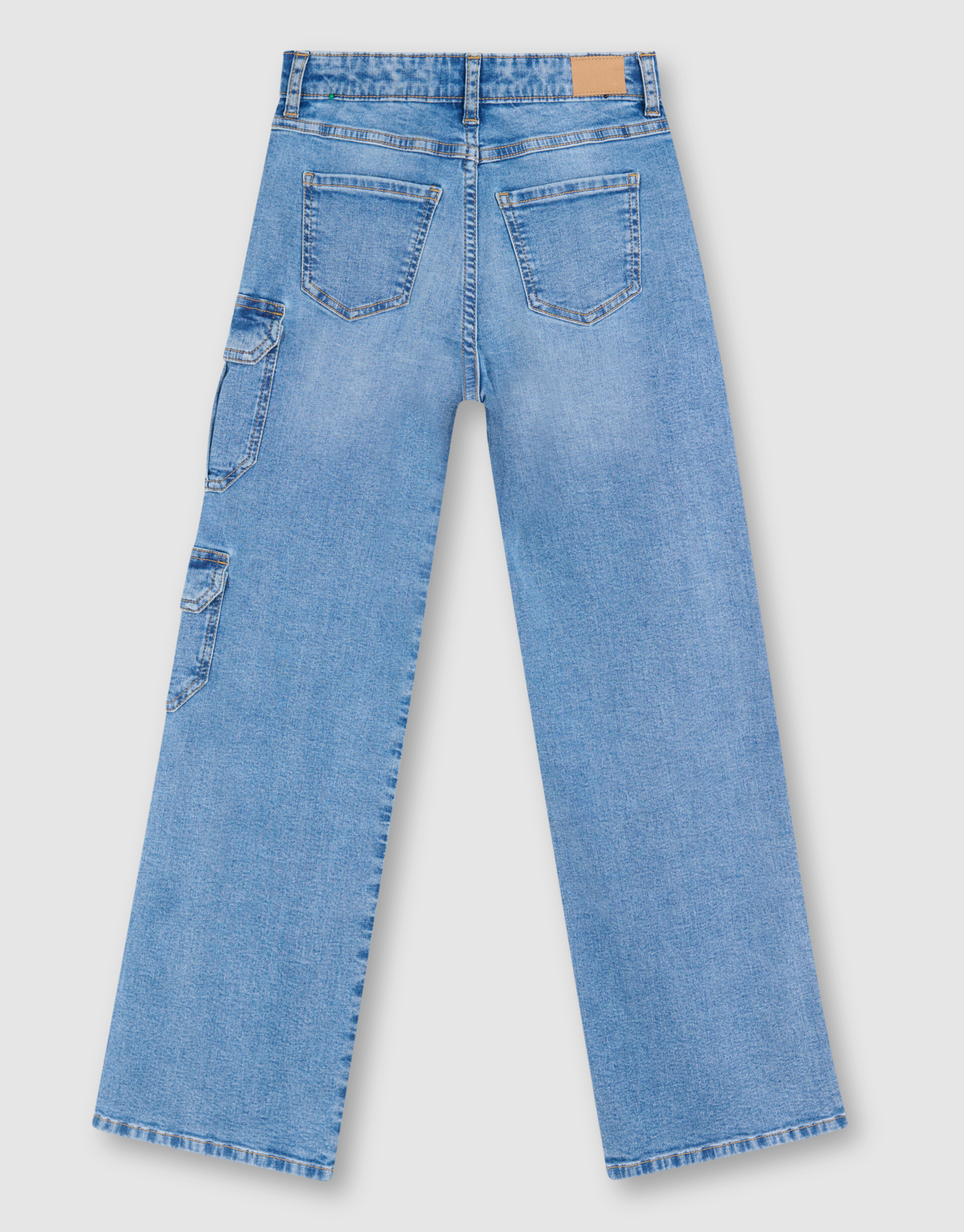 Pocket Strass Straight Fit Jeans Blauw SHOEBY GIRLS