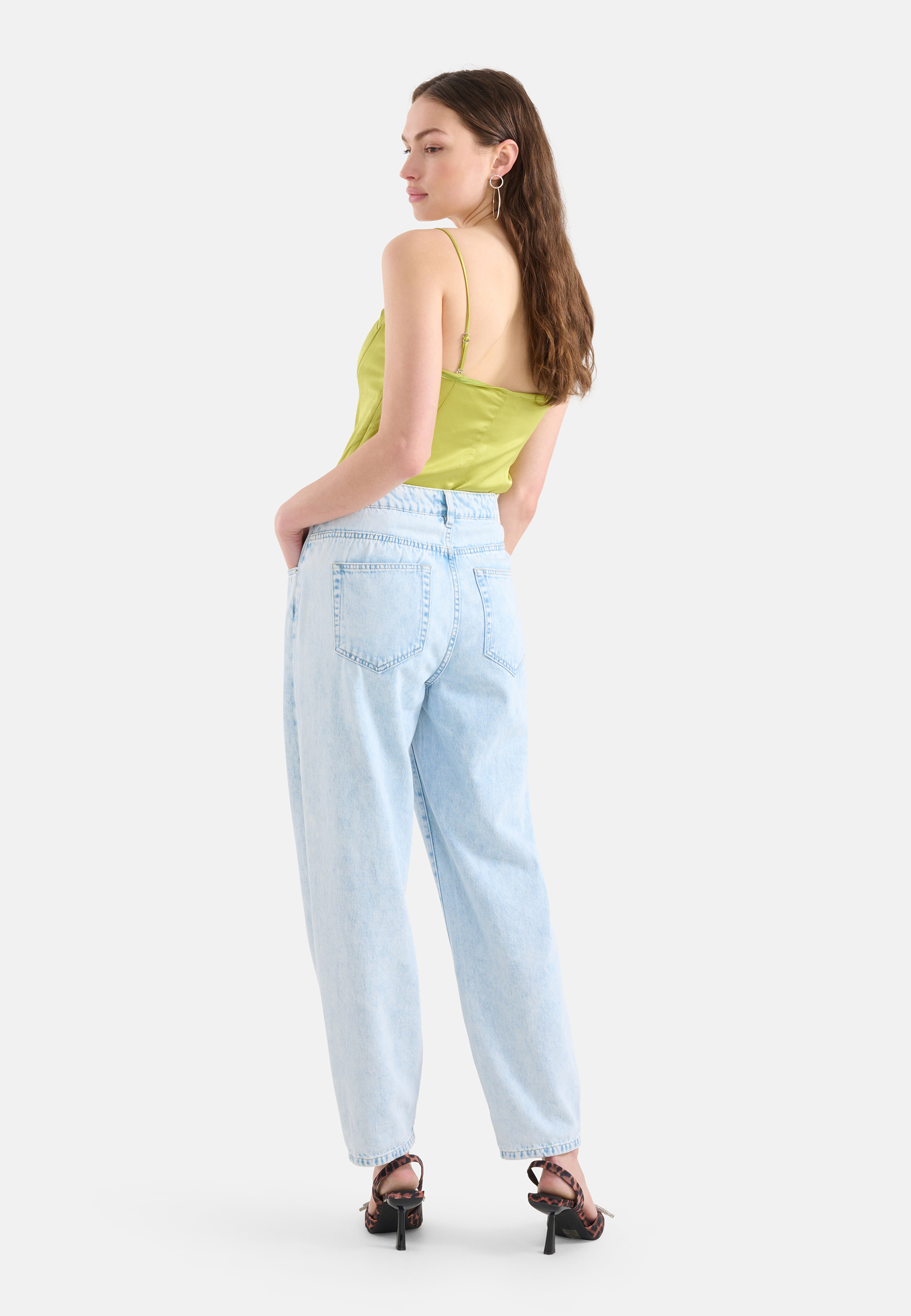 Satijnen Corset Top Groen SHOEBY WOMEN