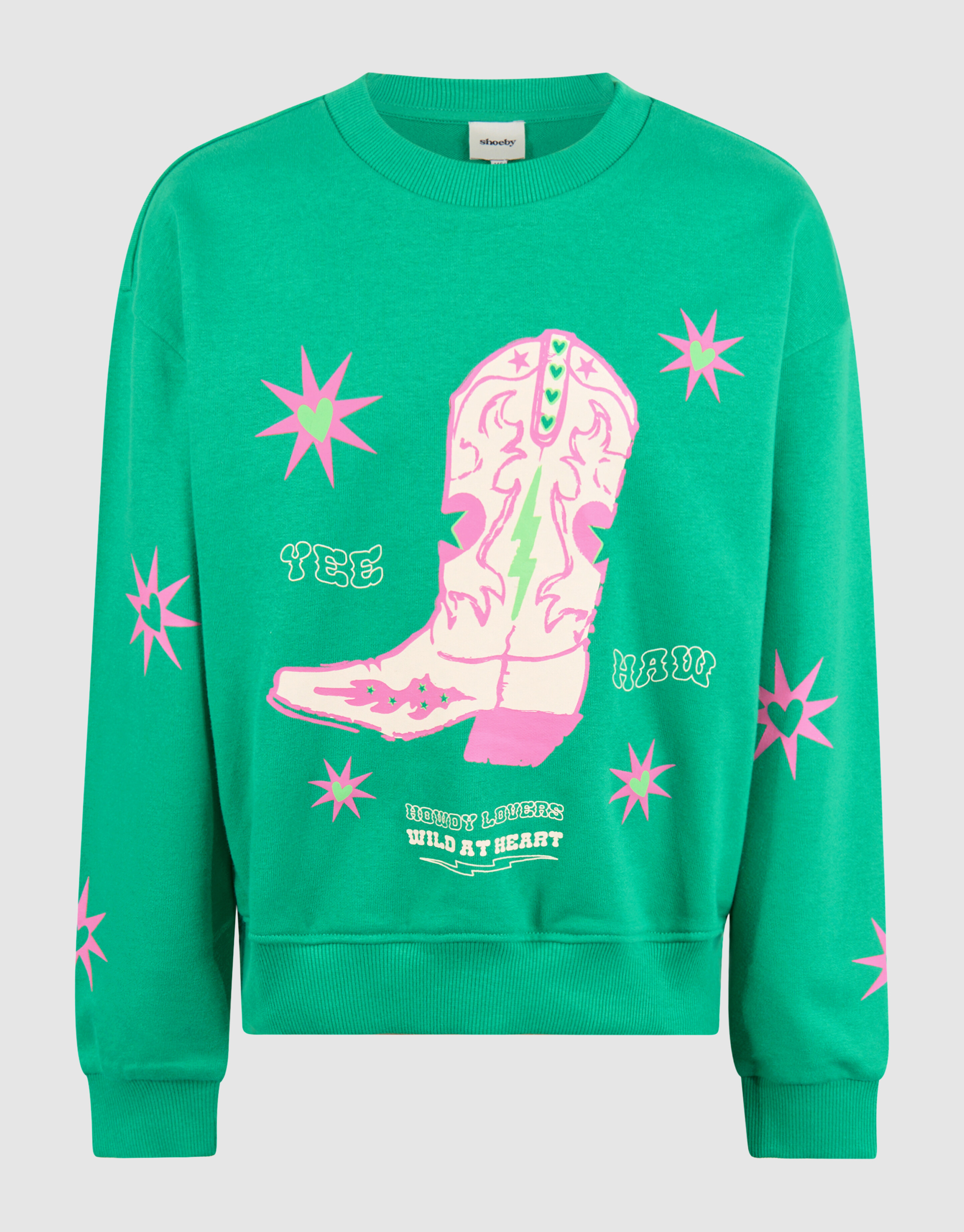 Artwork Sweater Groen SHOEBY GIRLS