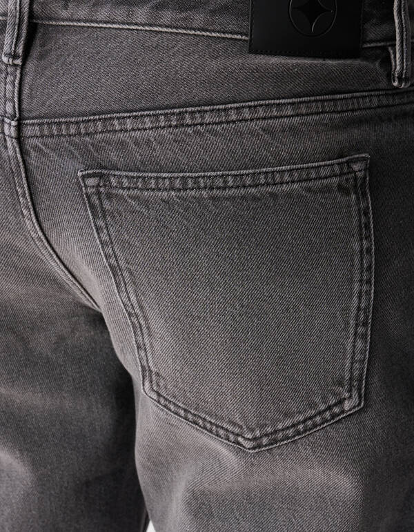 Modern Straight Fit Jeans Washed Zwart L32 SHOEBY MEN