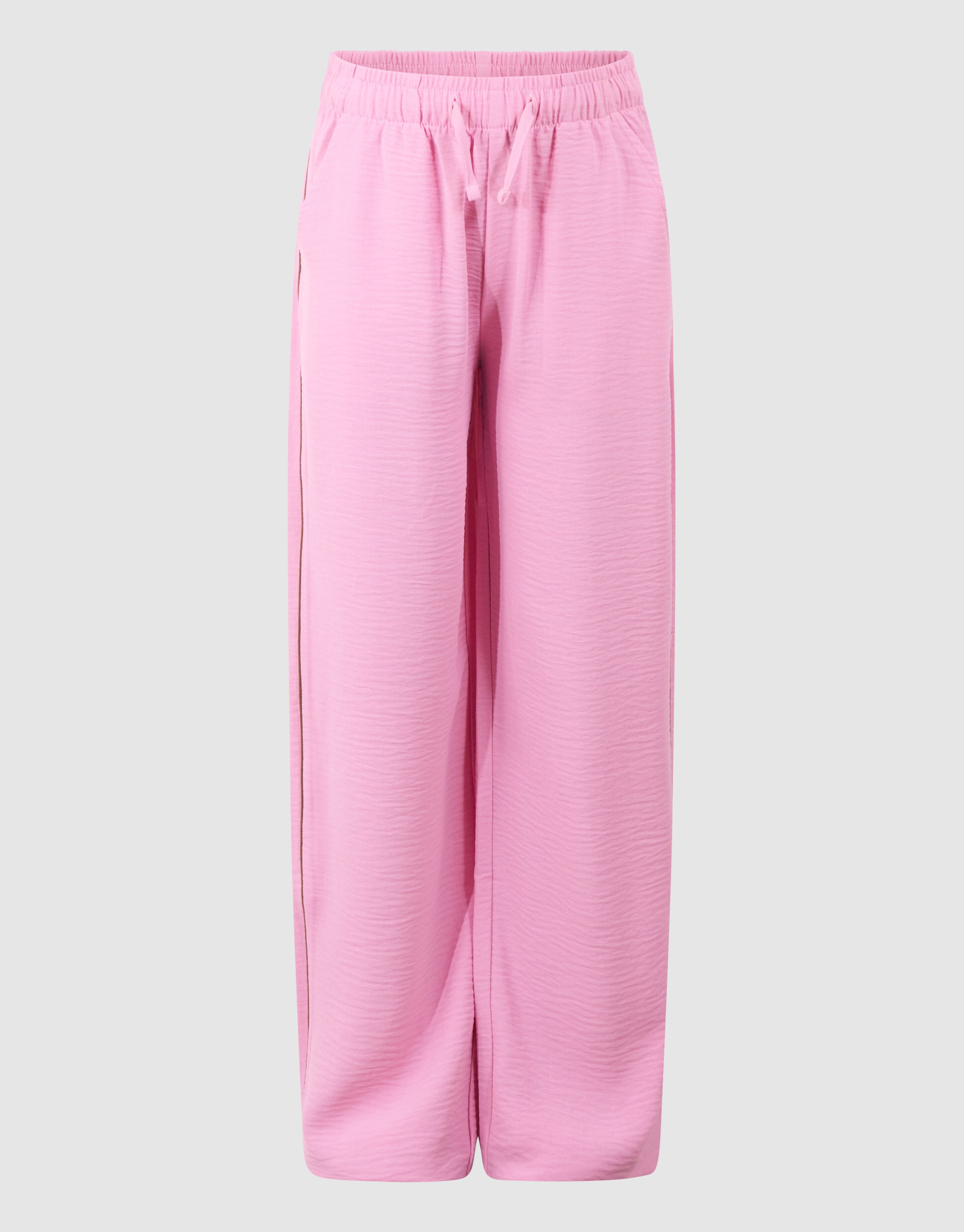 Piping Wide Leg Fit Broek Lichtroze SHOEBY GIRLS