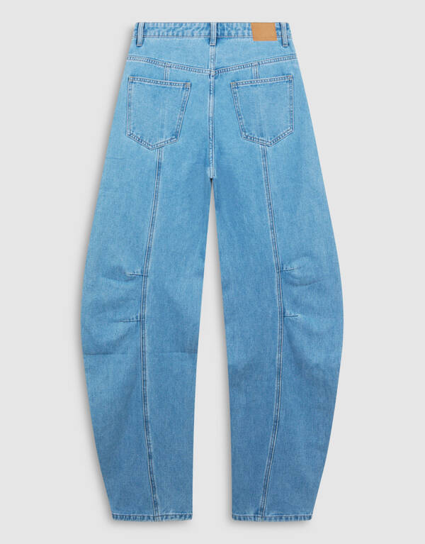 Pleated Baggy Fit Jeans Lichtblauw SHOEBY WOMEN
