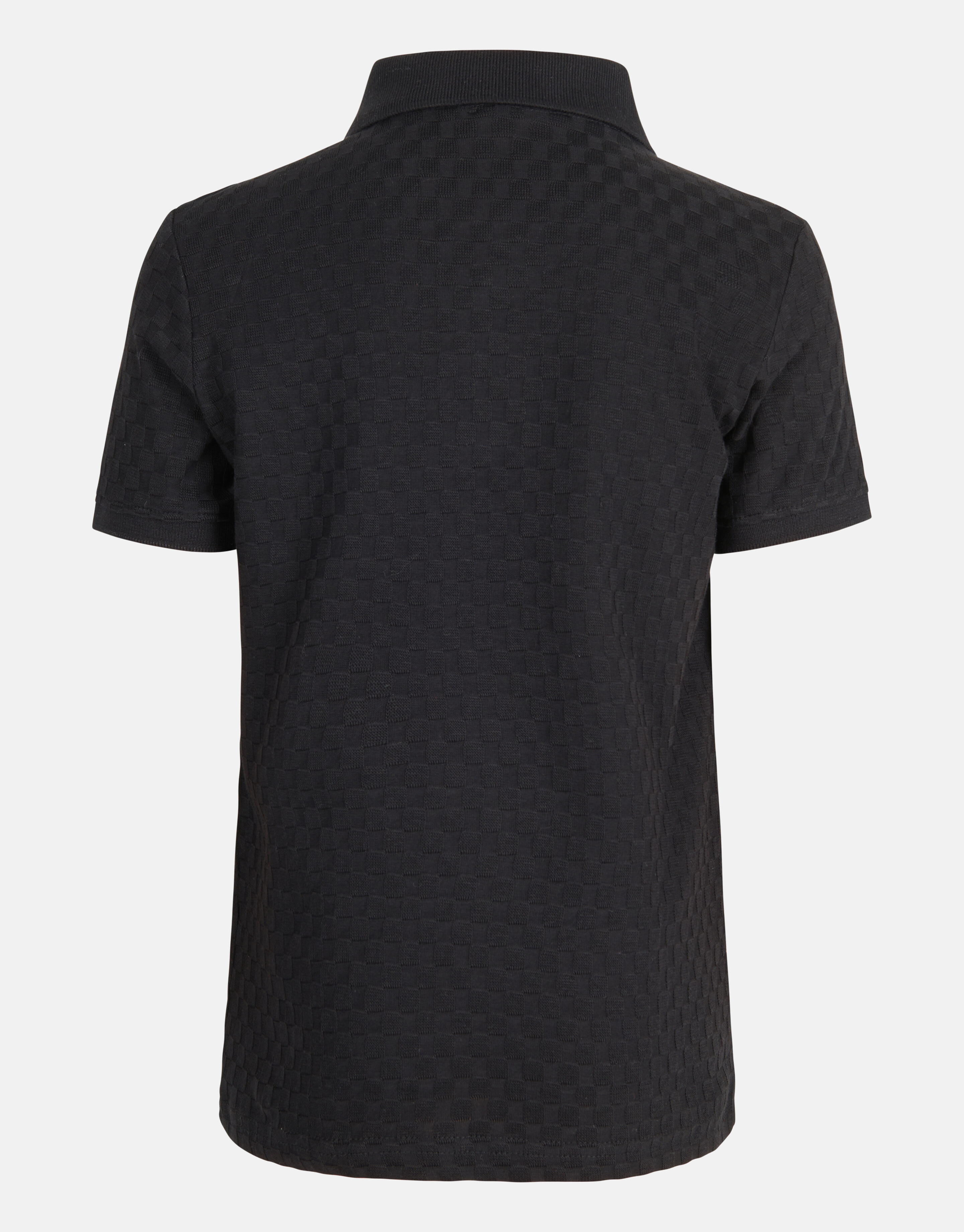 Blok Structuur Polo Zwart SHOEBY BOYS