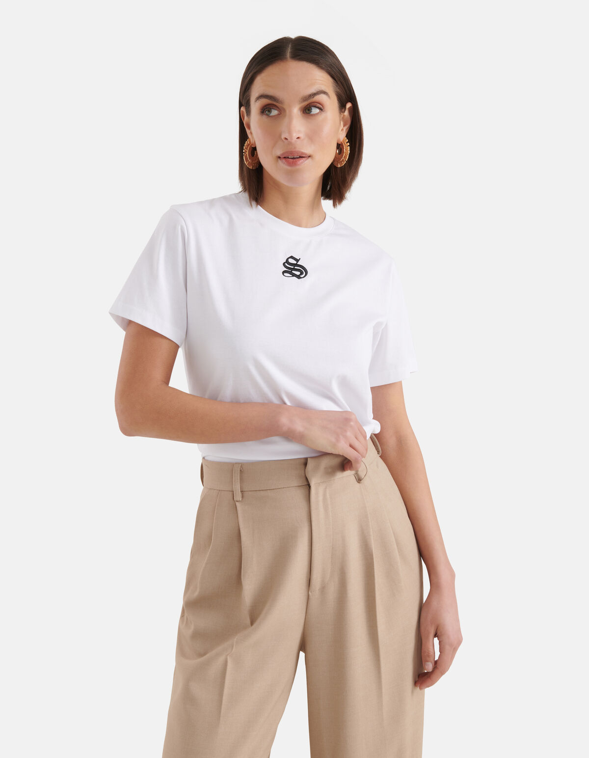 Signature Artwork T-shirt Wit SHOEBY WOMEN