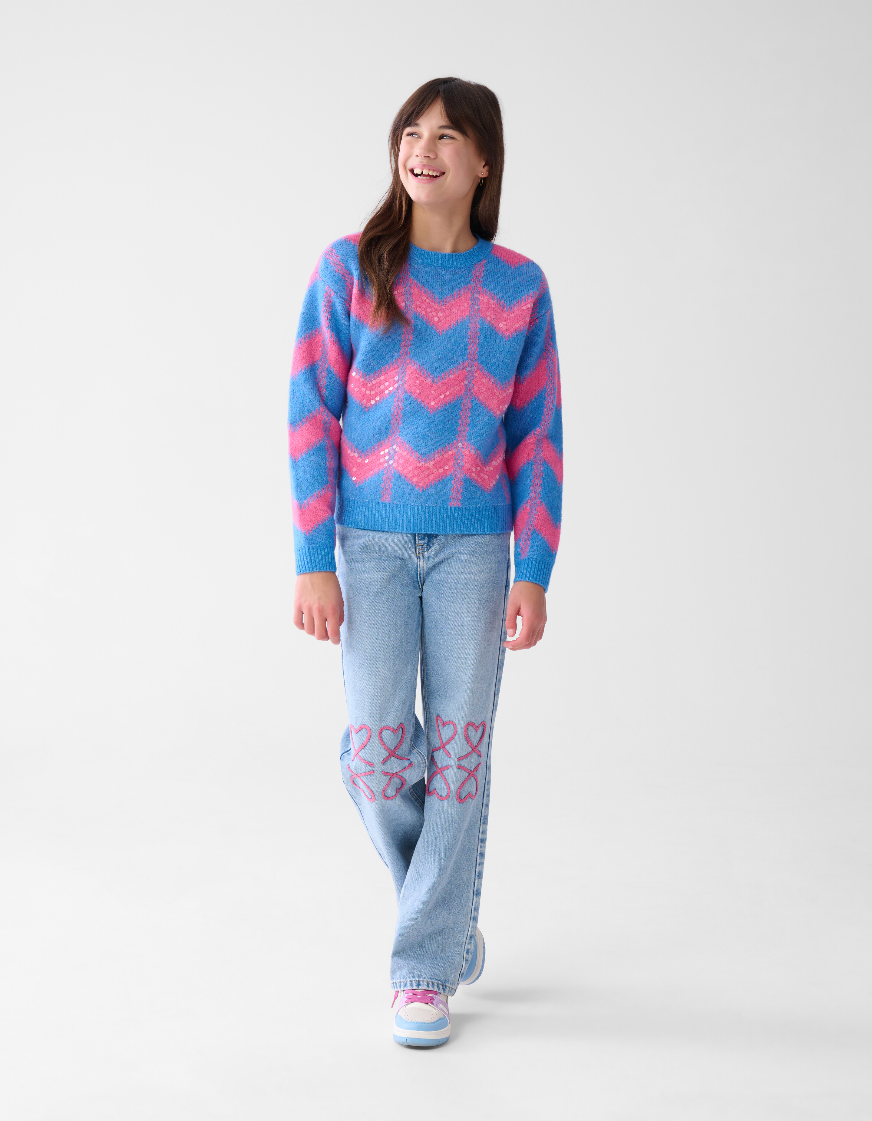 Sequin Trui Blauw SHOEBY GIRLS