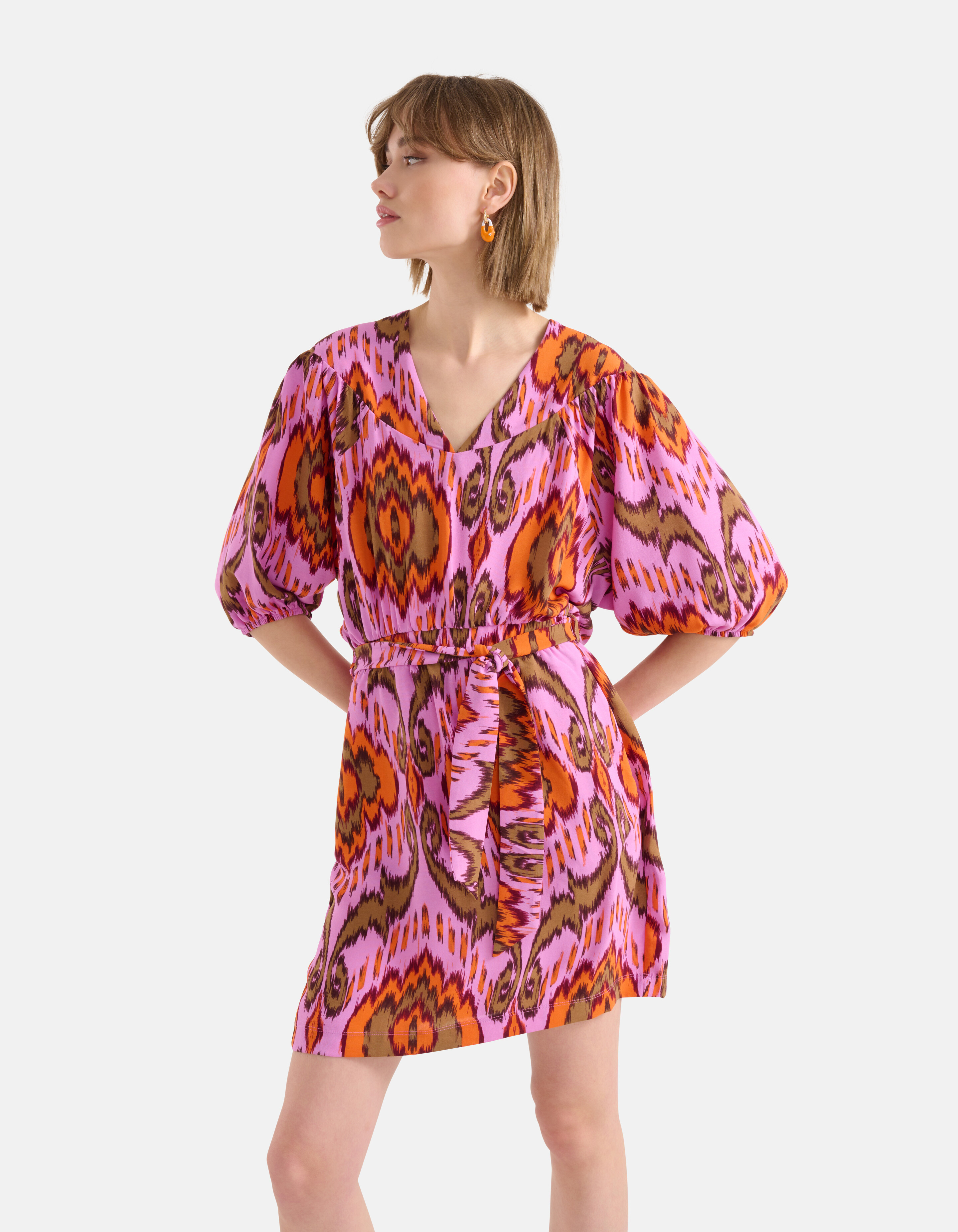 Grafische Print Jurk Paars SHOEBY WOMEN