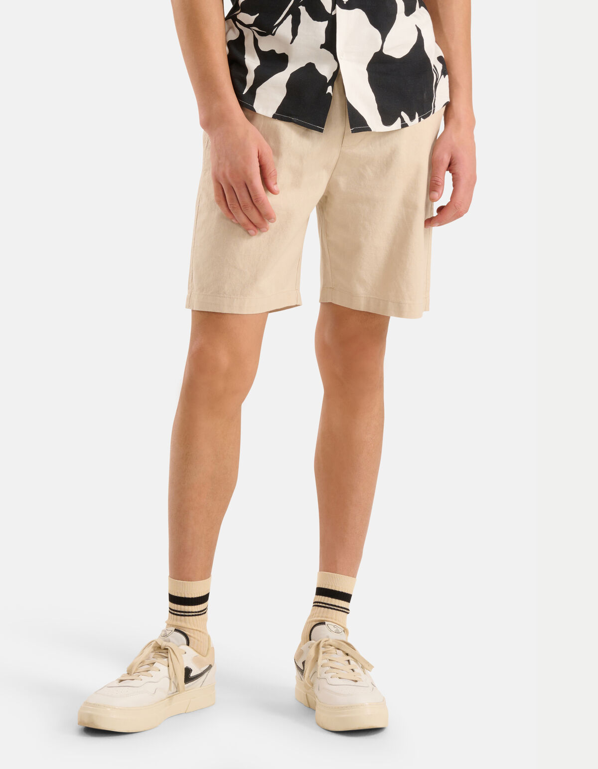 Linnen Short Lichtbruin SHOEBY MEN