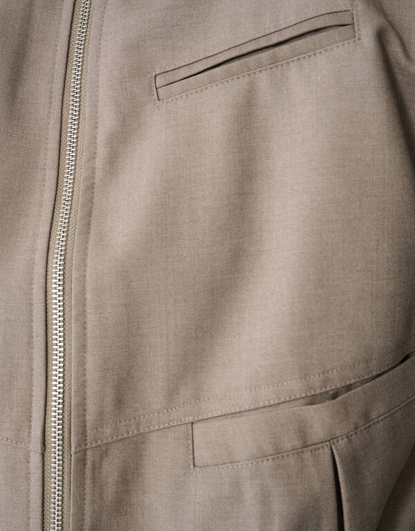 Oversized Parel Bomber Jack Taupe SHOEBY WOMEN