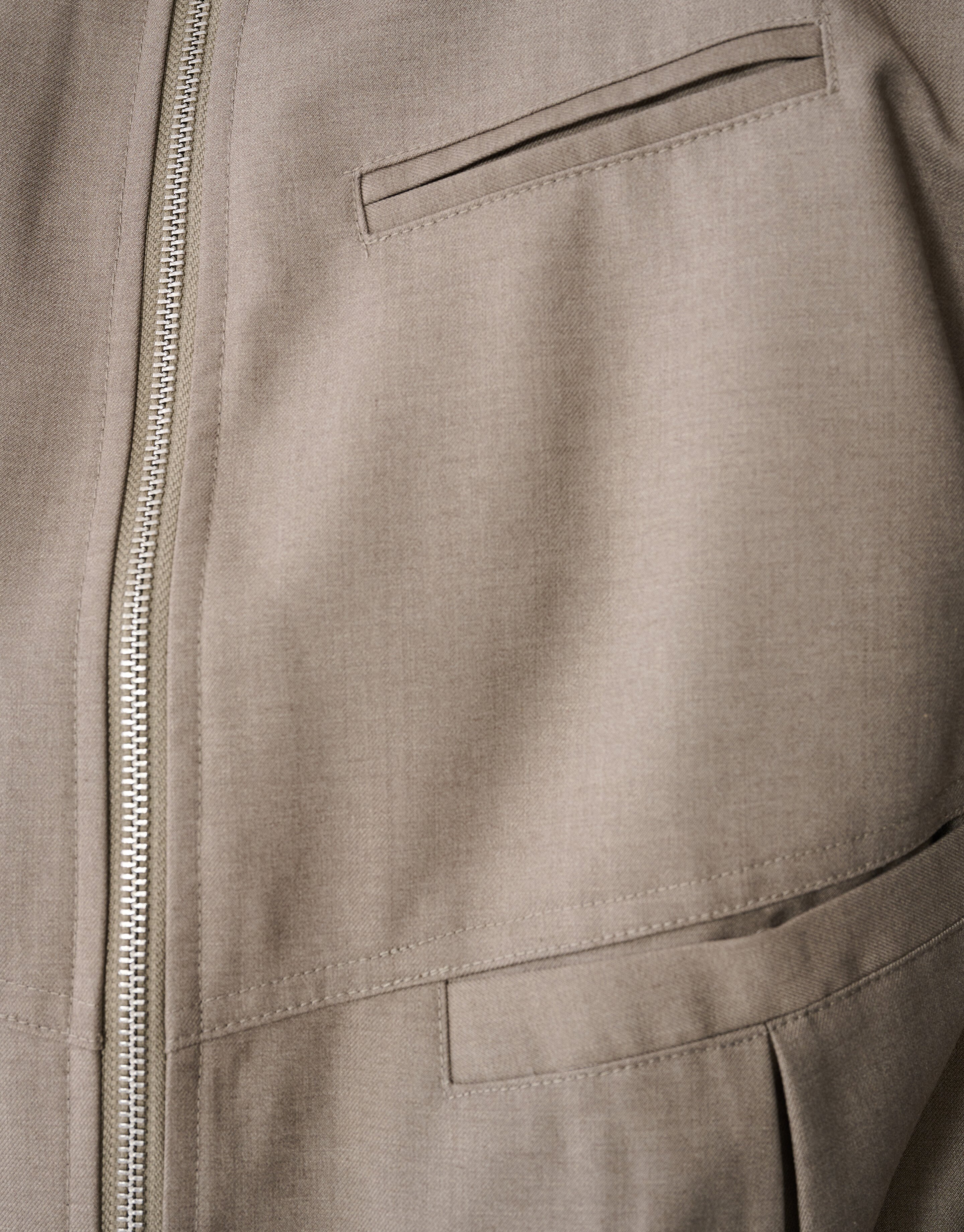 Oversized Parel Bomber Jack Taupe SHOEBY WOMEN