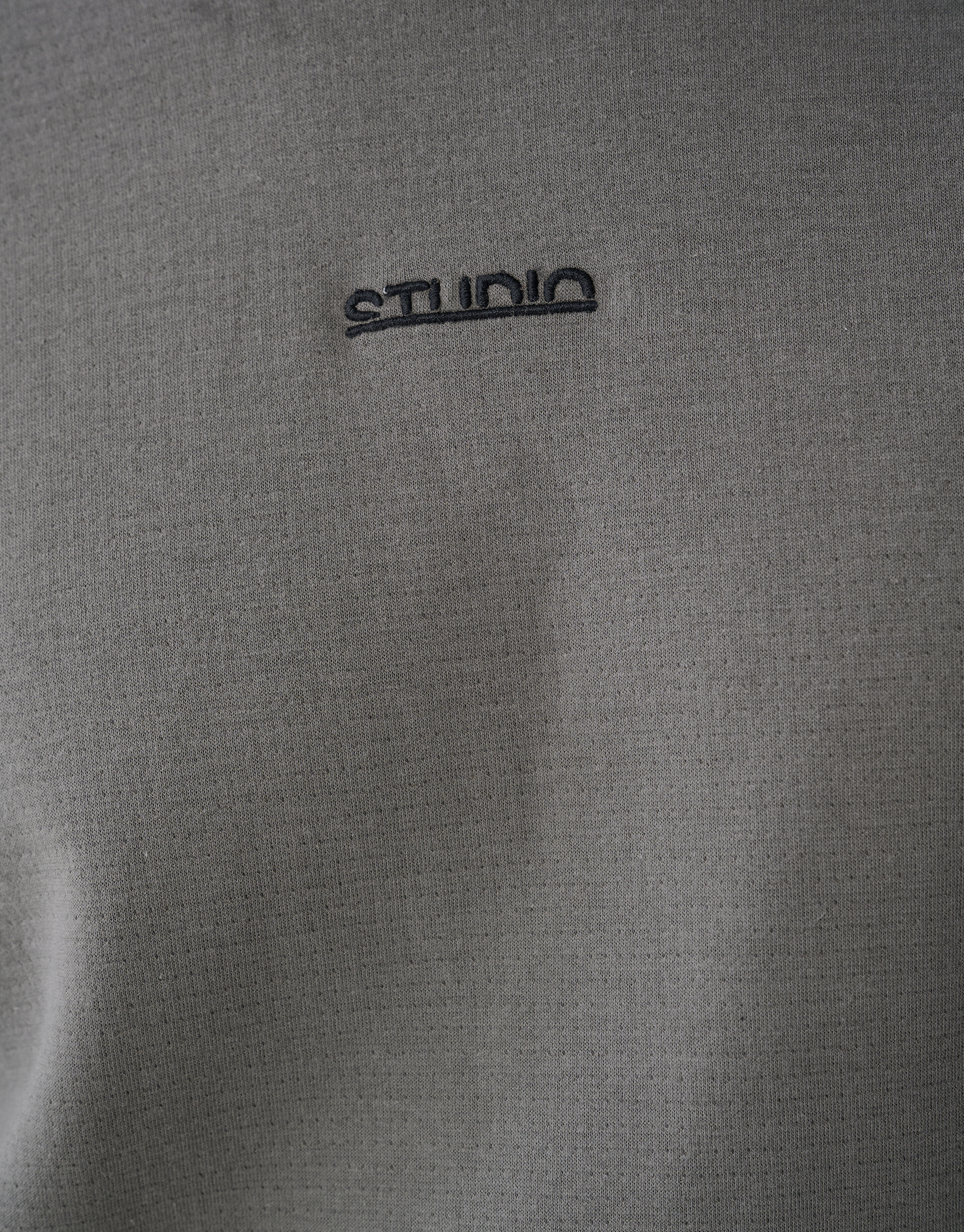 Studio Structuur T-shirt Donkergroen SHOEBY MEN