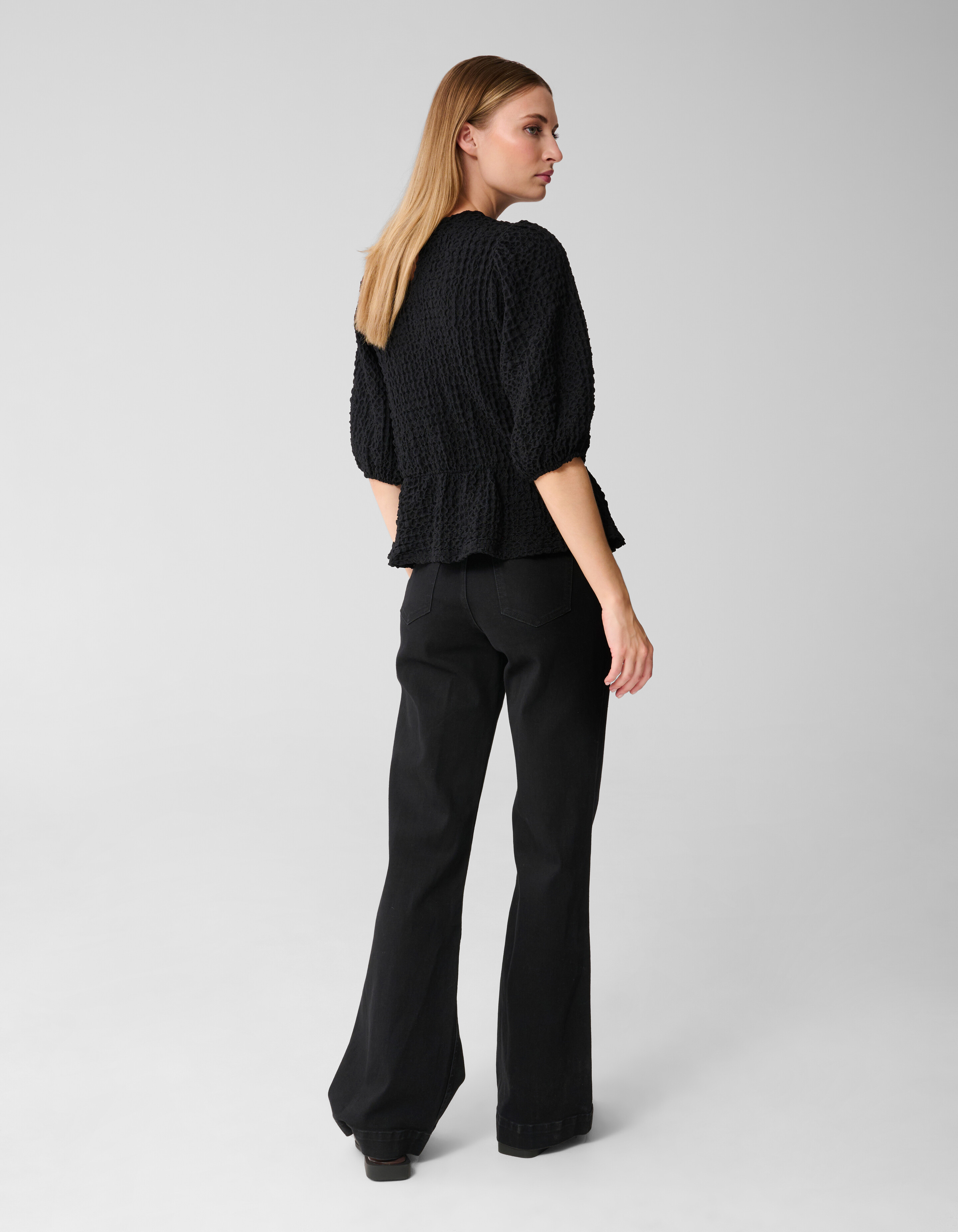 Flared Fit Jeans Zwart SHOEBY WOMEN