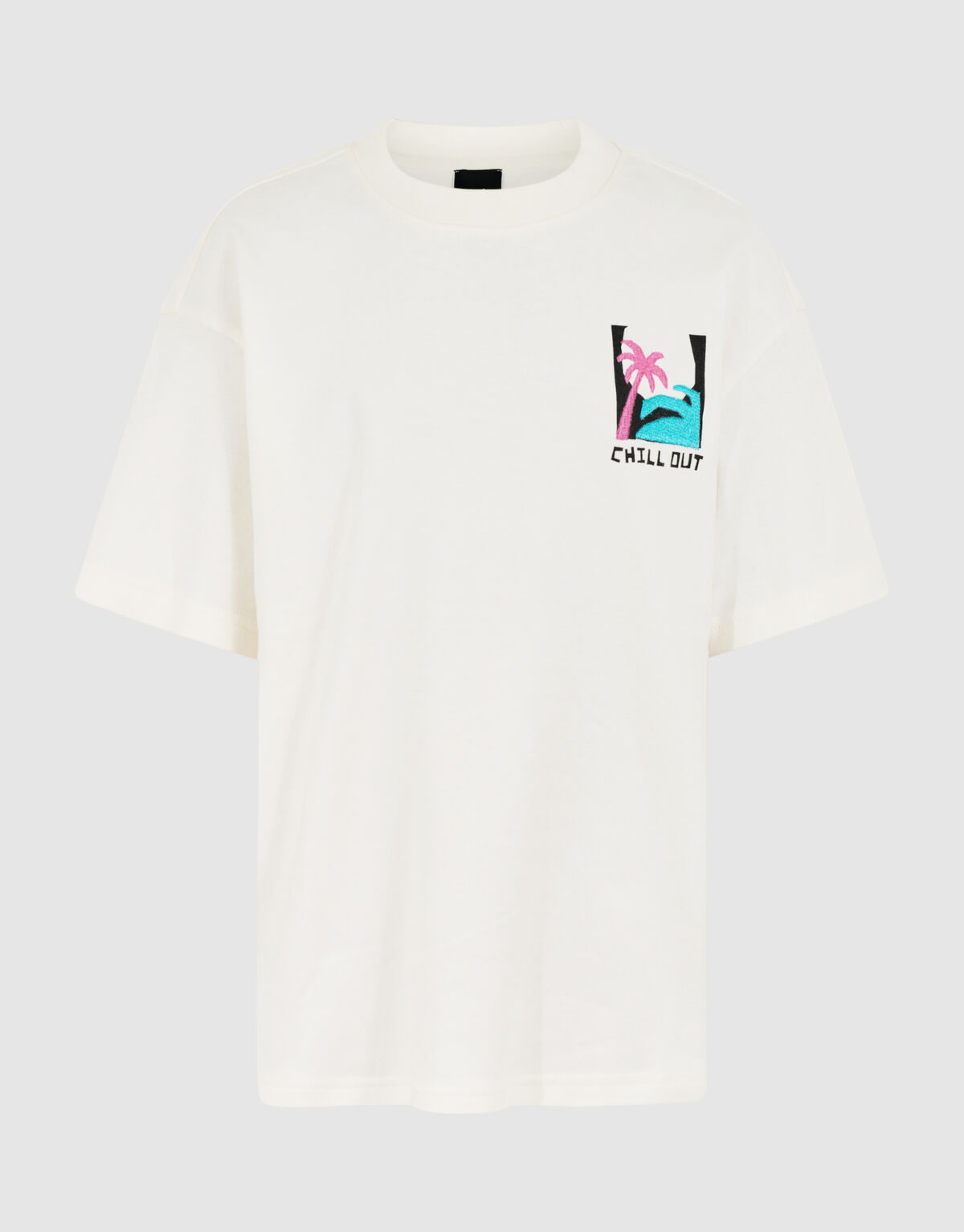 Towling Artwork T-shirt Gebroken Wit SHOEBY BOYS