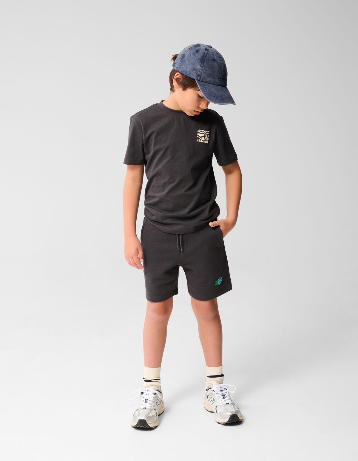 Beach Short Donkergrijs SHOEBY BOYS