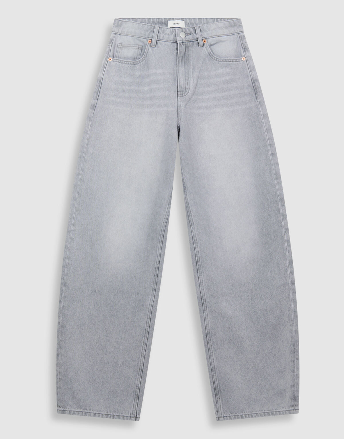 Baggy Fit Jeans Lichtgrijs SHOEBY WOMEN