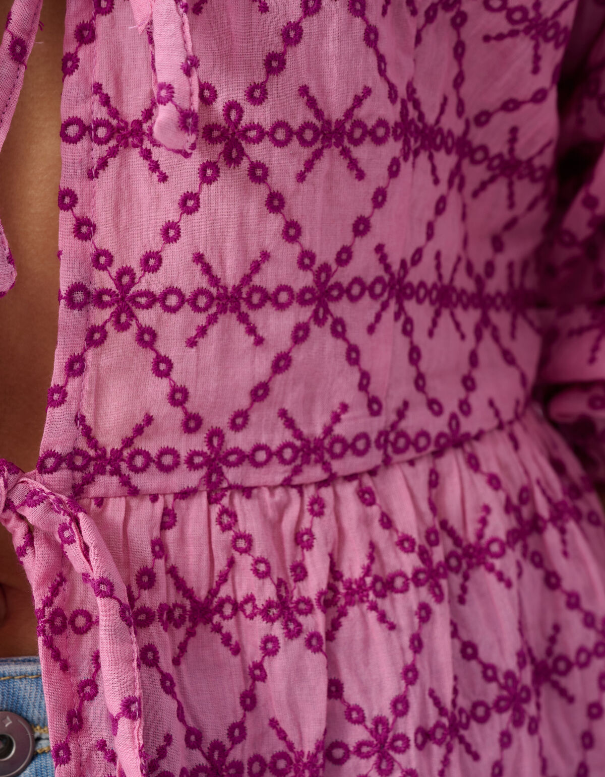 Printed Strik Blouse Roze SHOEBY WOMEN