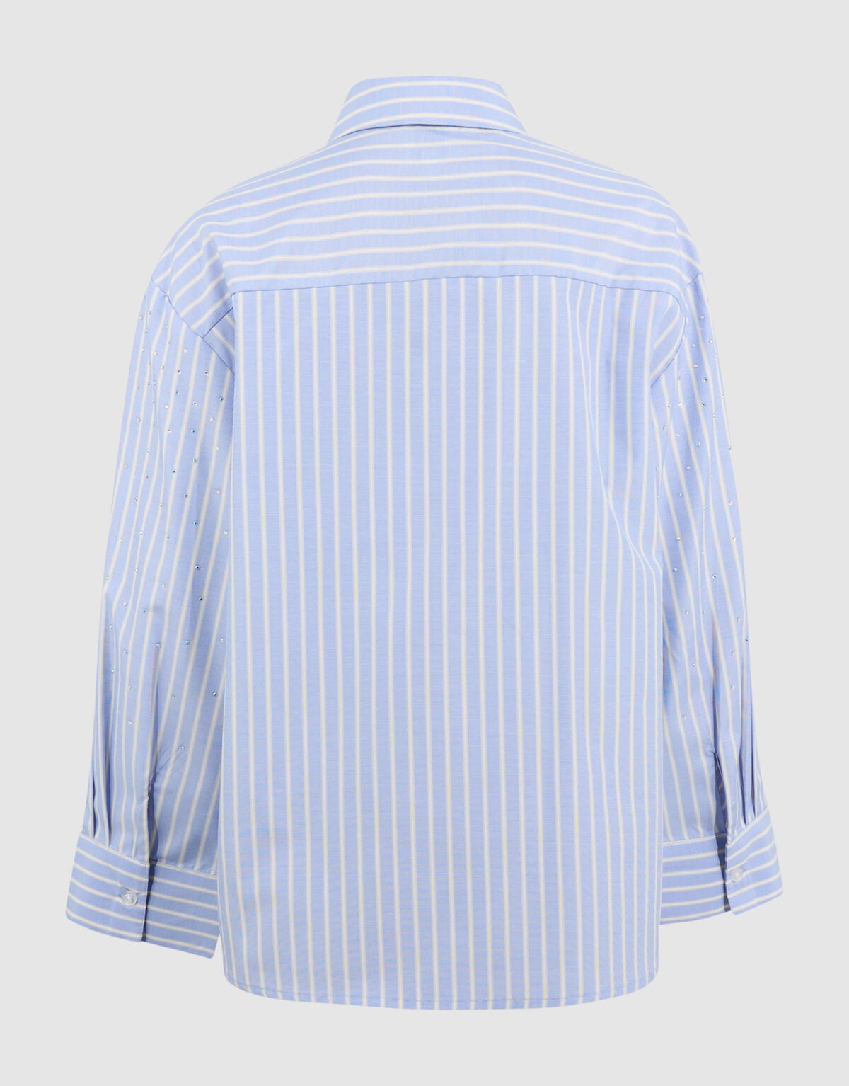 Oversized Fit Poplin Blouse Lichtblauw SHOEBY GIRLS