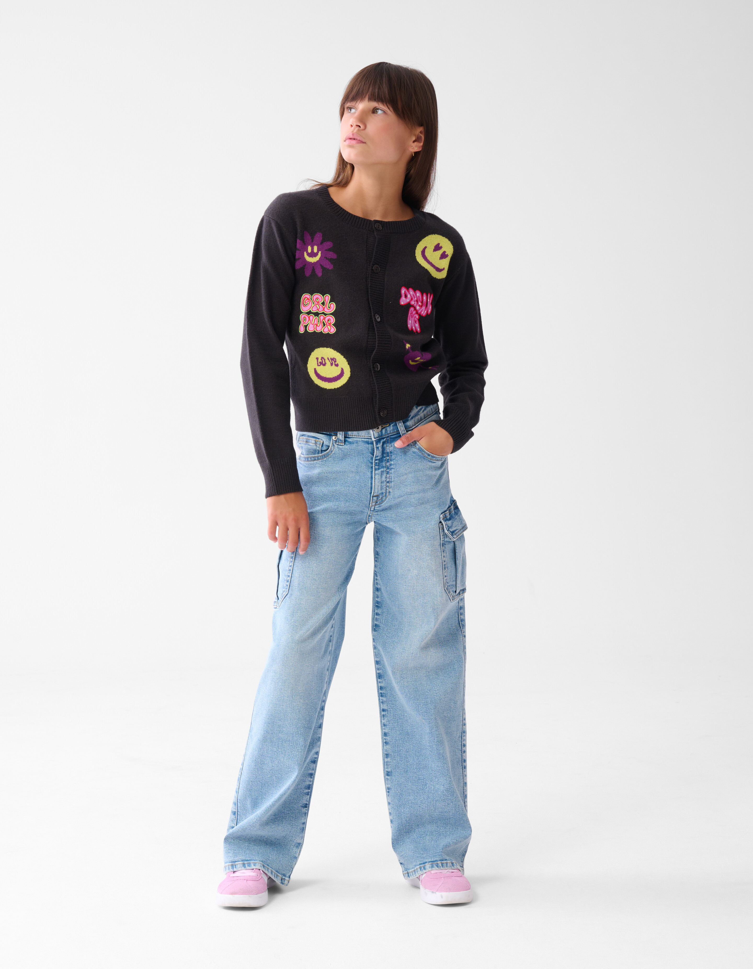 Printed Vest Donkergrijs SHOEBY GIRLS