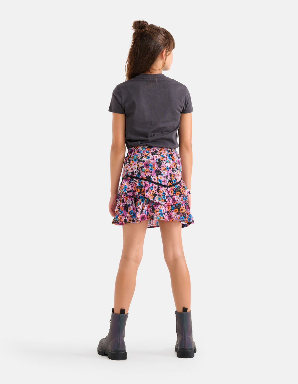 Artwork T-shirt Donkergrijs SHOEBY GIRLS