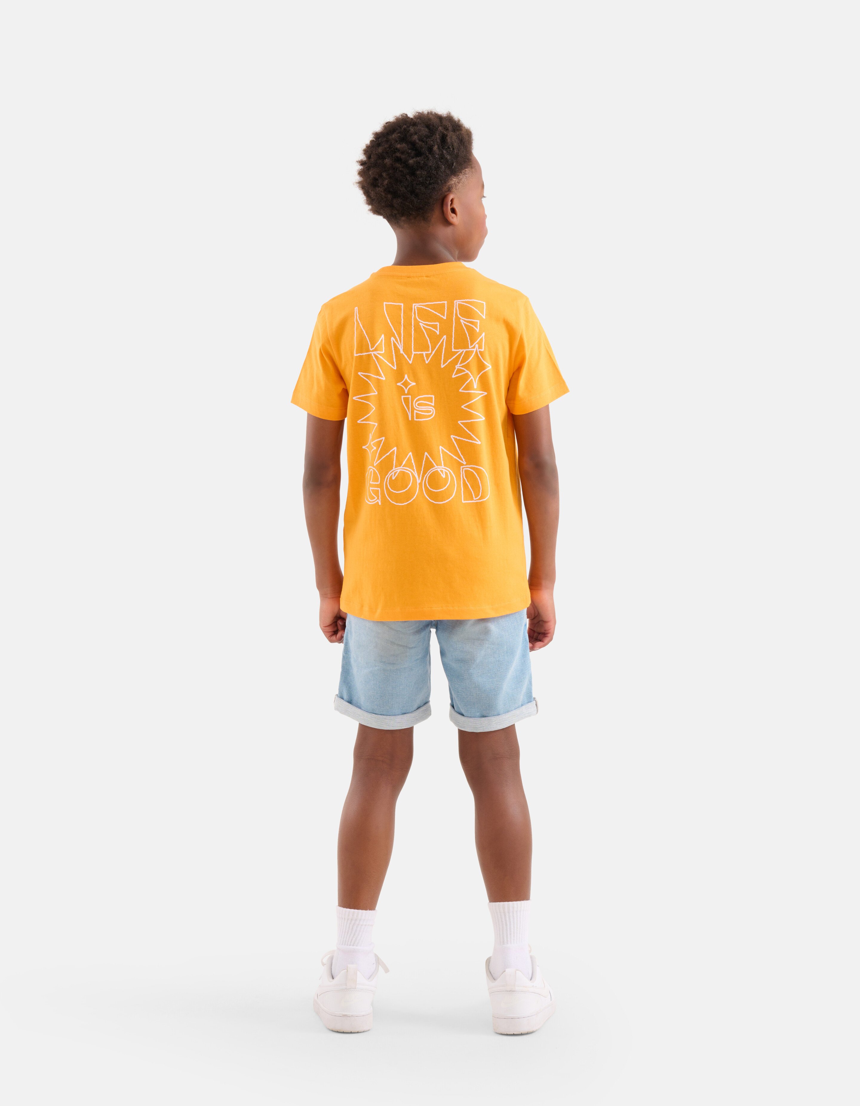 Print T-shirt Oranje SHOEBY BOYS