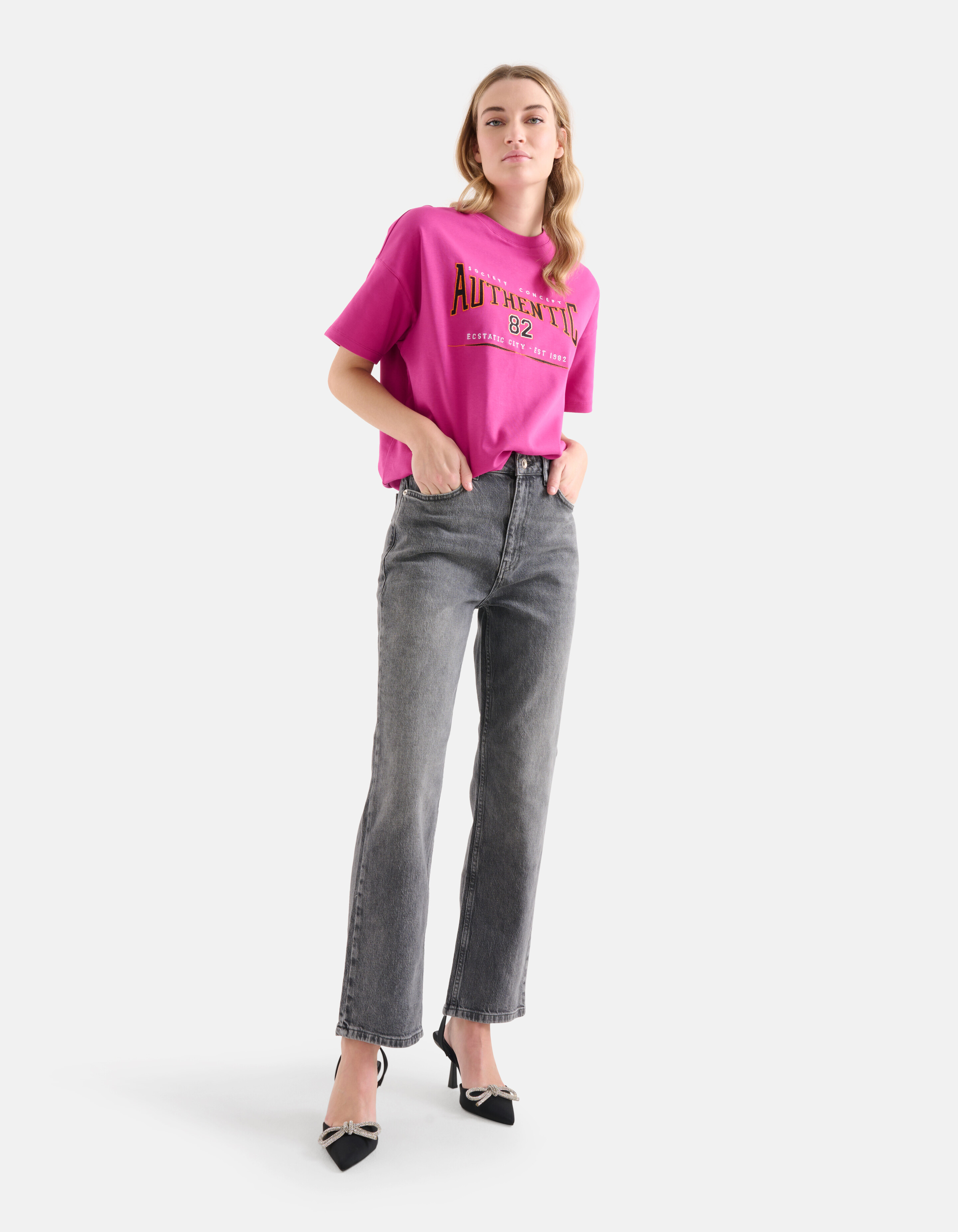Straight Jeans Grijs L29 SHOEBY WOMEN