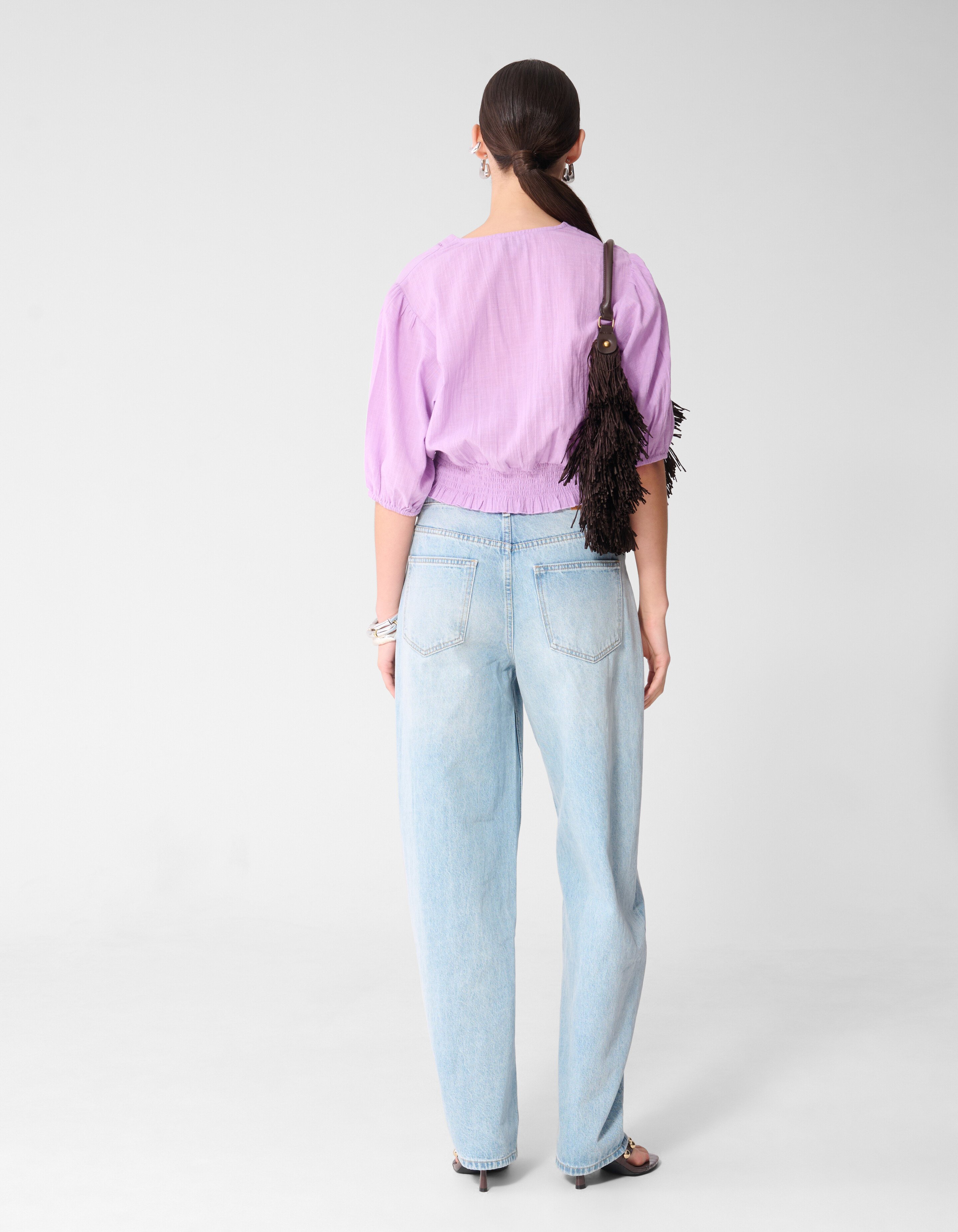 Tape Cropped Top Lichtpaars SHOEBY WOMEN