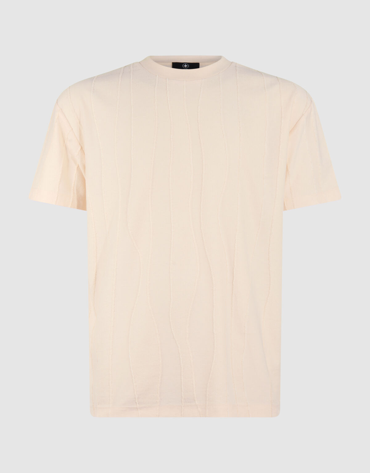 Wavy Line T-shirt Lichtgeel SHOEBY MEN
