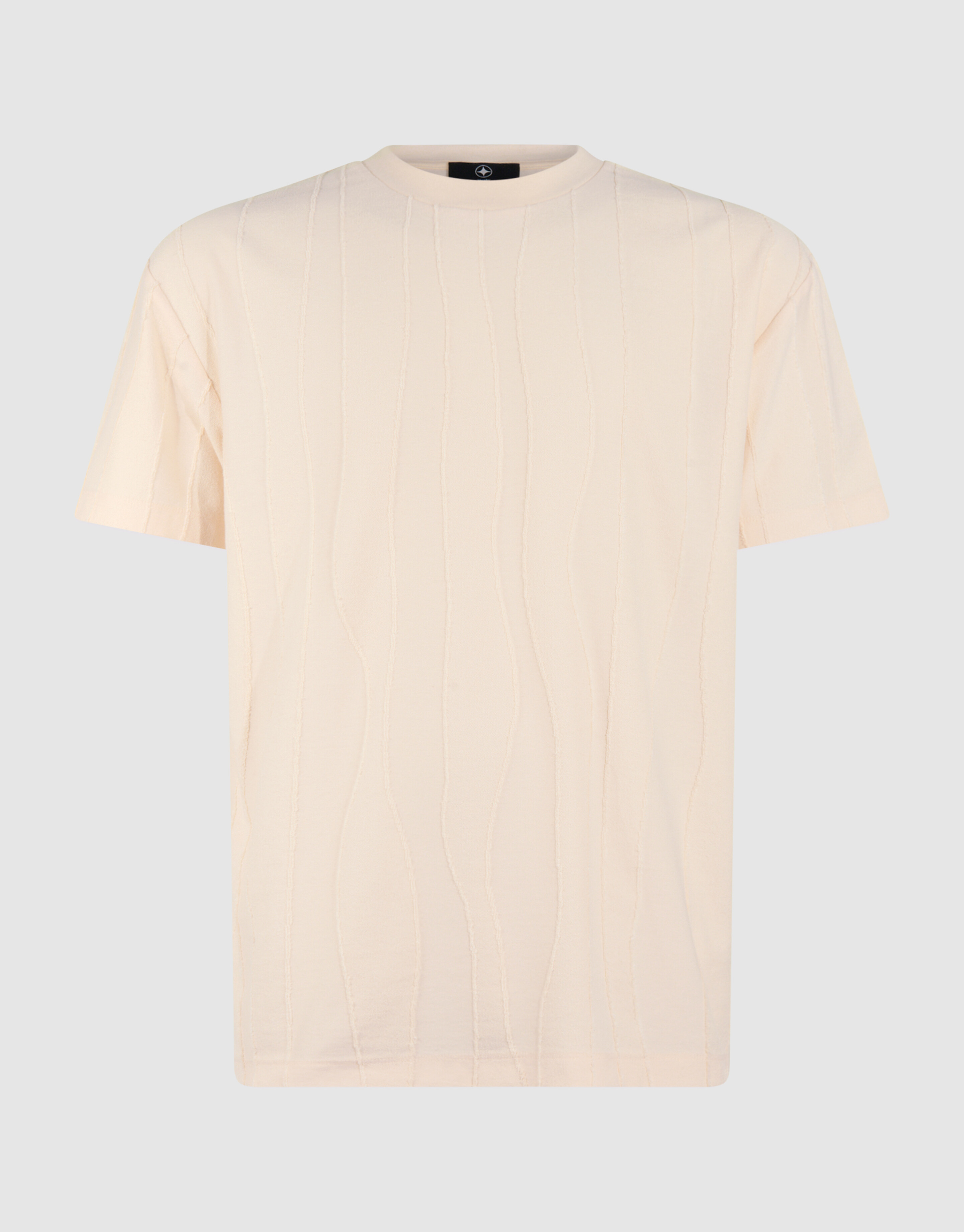 Wavy Line T-shirt Lichtgeel SHOEBY MEN