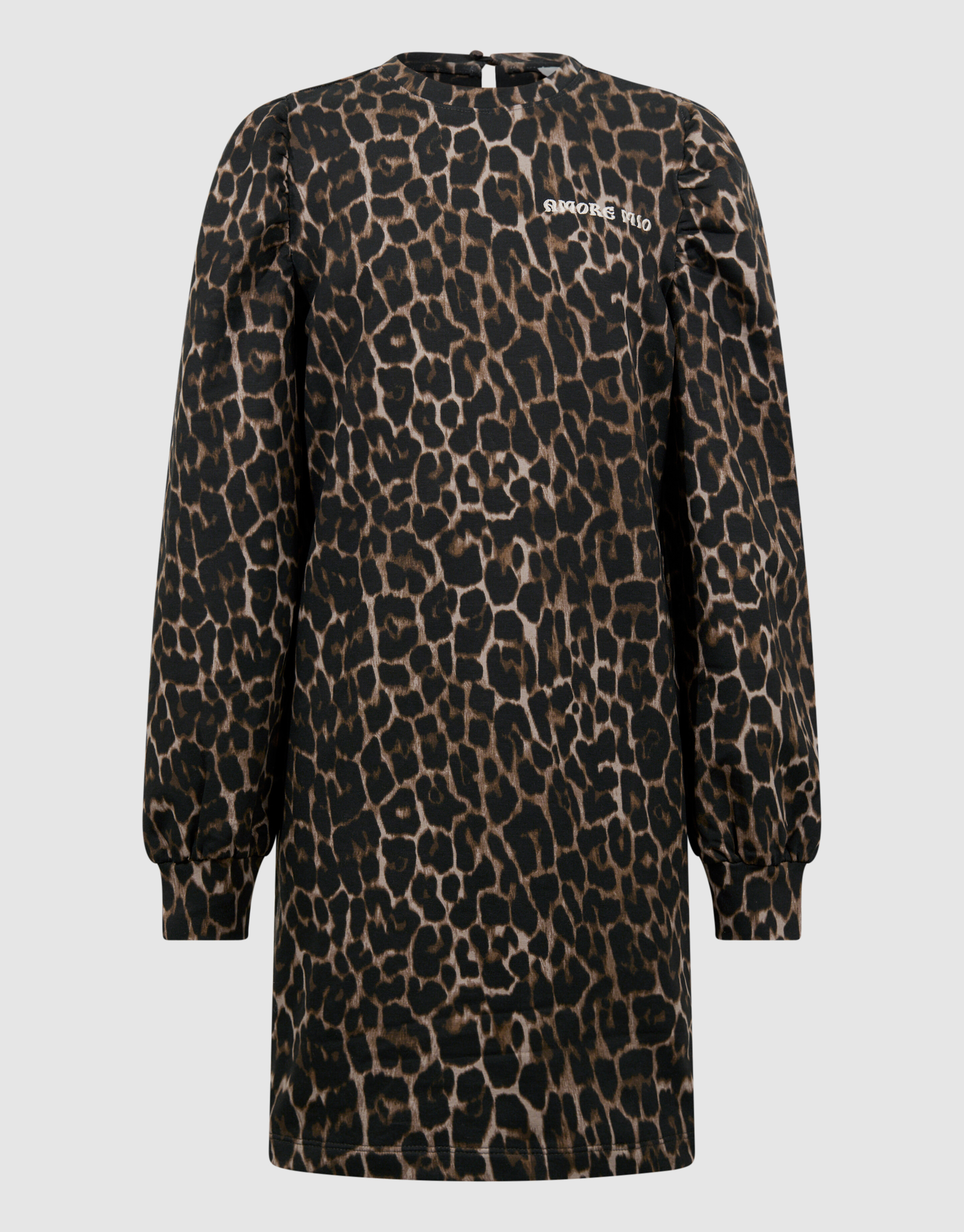 Printed Leopard Mini Jurk Bruin SHOEBY GIRLS
