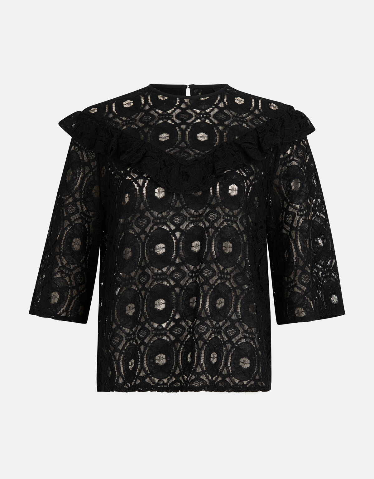 Kanten Top Zwart SHOEBY WOMEN