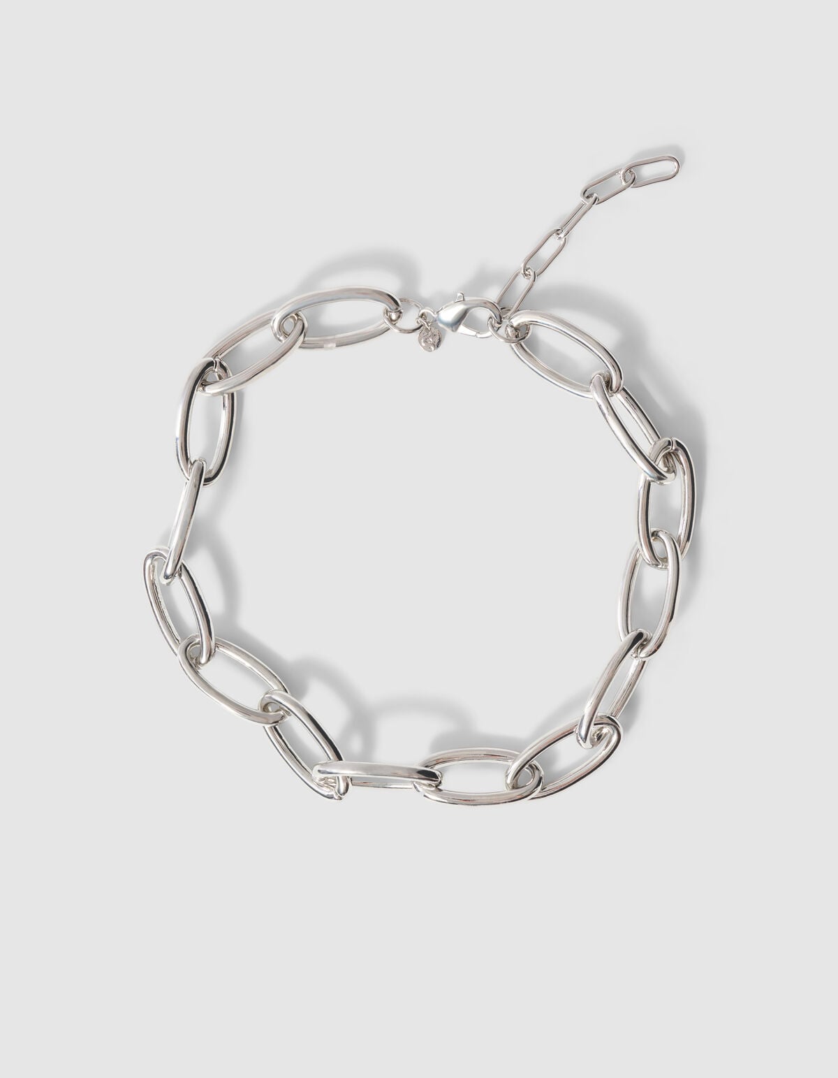 Oval Chain Ketting Zilver SHOEBY ACCESSOIRES