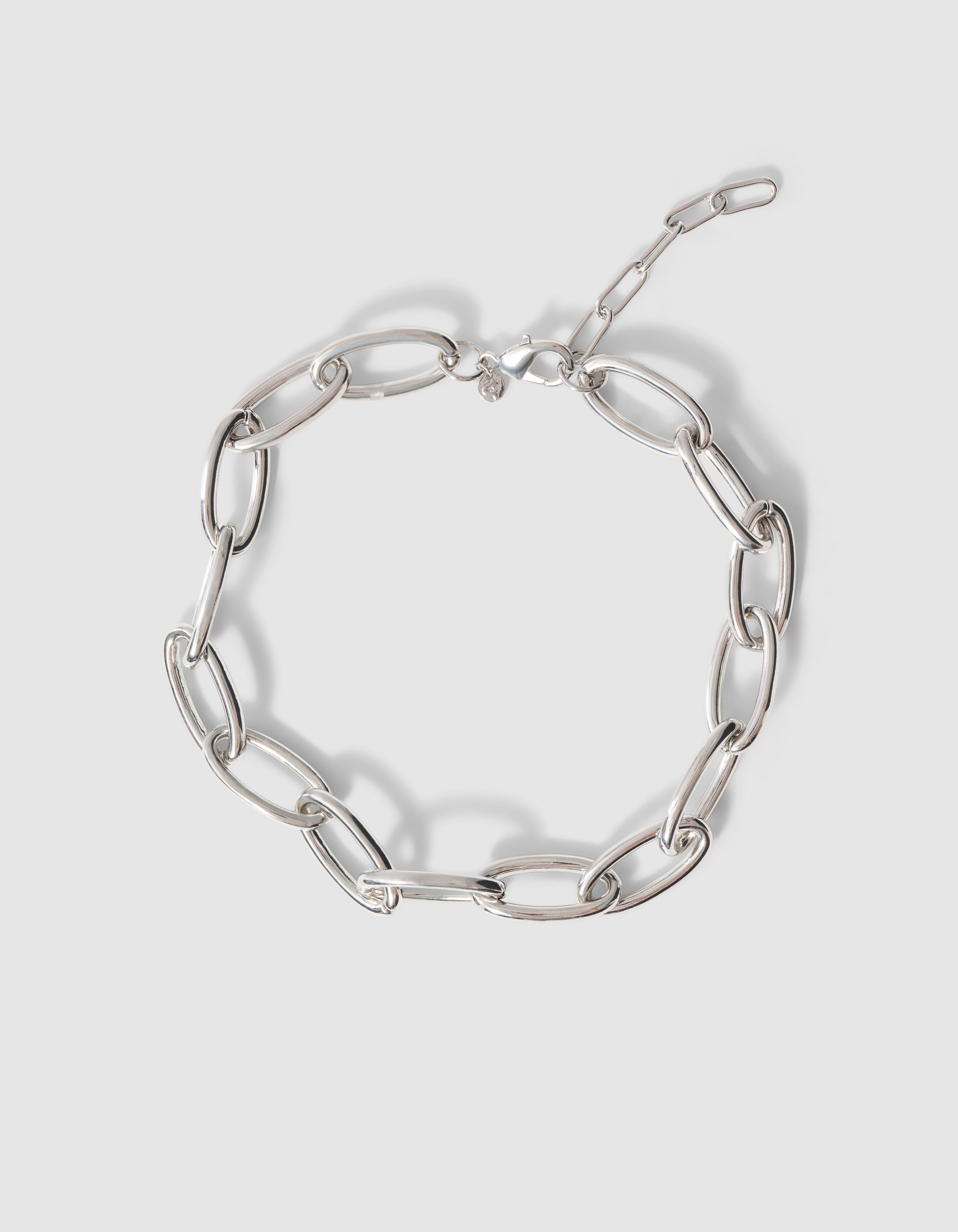 Oval Chain Ketting Zilver SHOEBY ACCESSOIRES