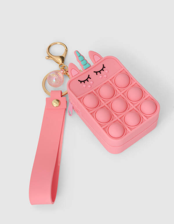 Pop It Unicorn Sleutelhanger Roze SHOEBY ACCESSOIRES