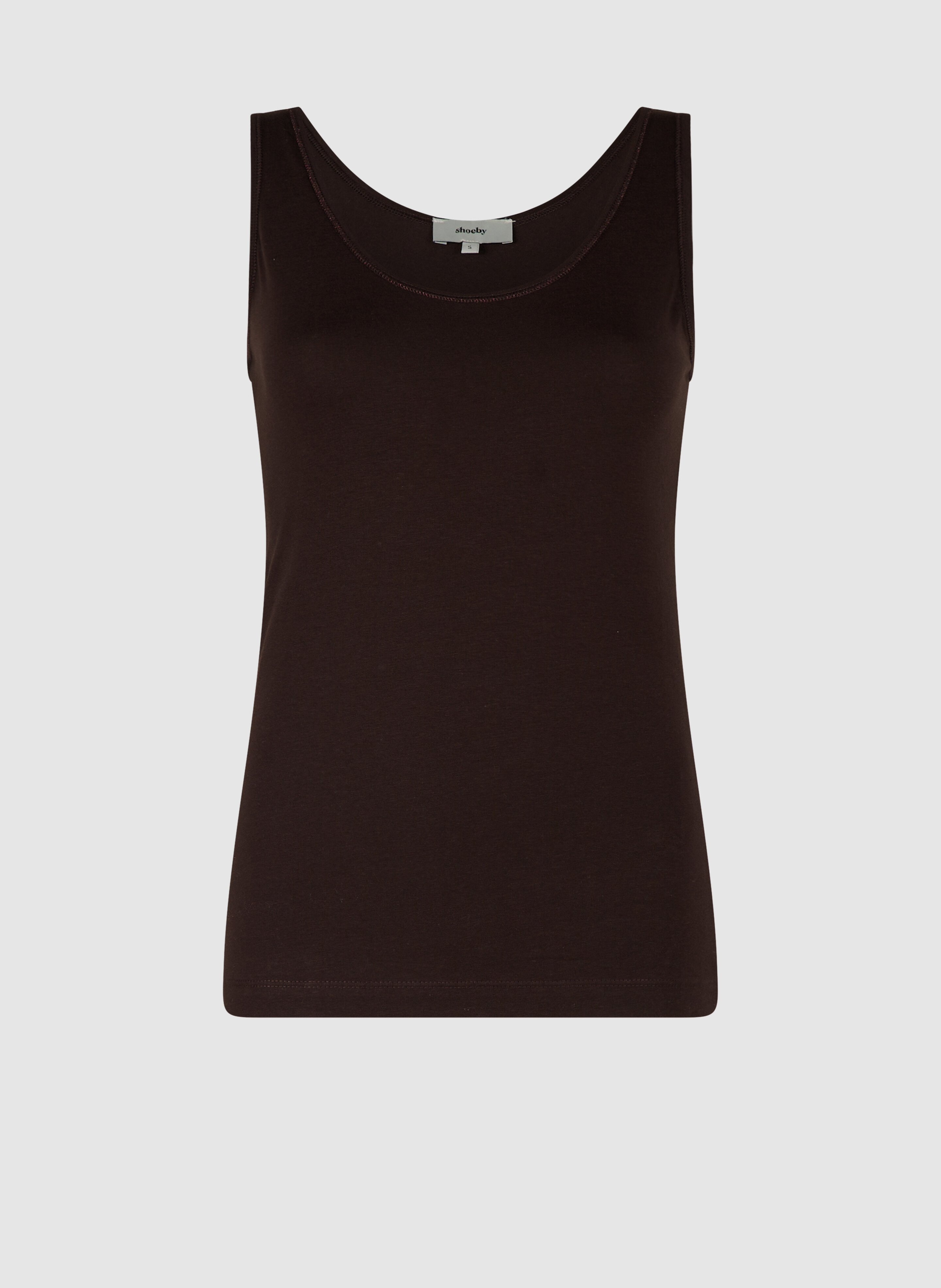 Basis Tanktop Donkerbruin SHOEBY WOMEN