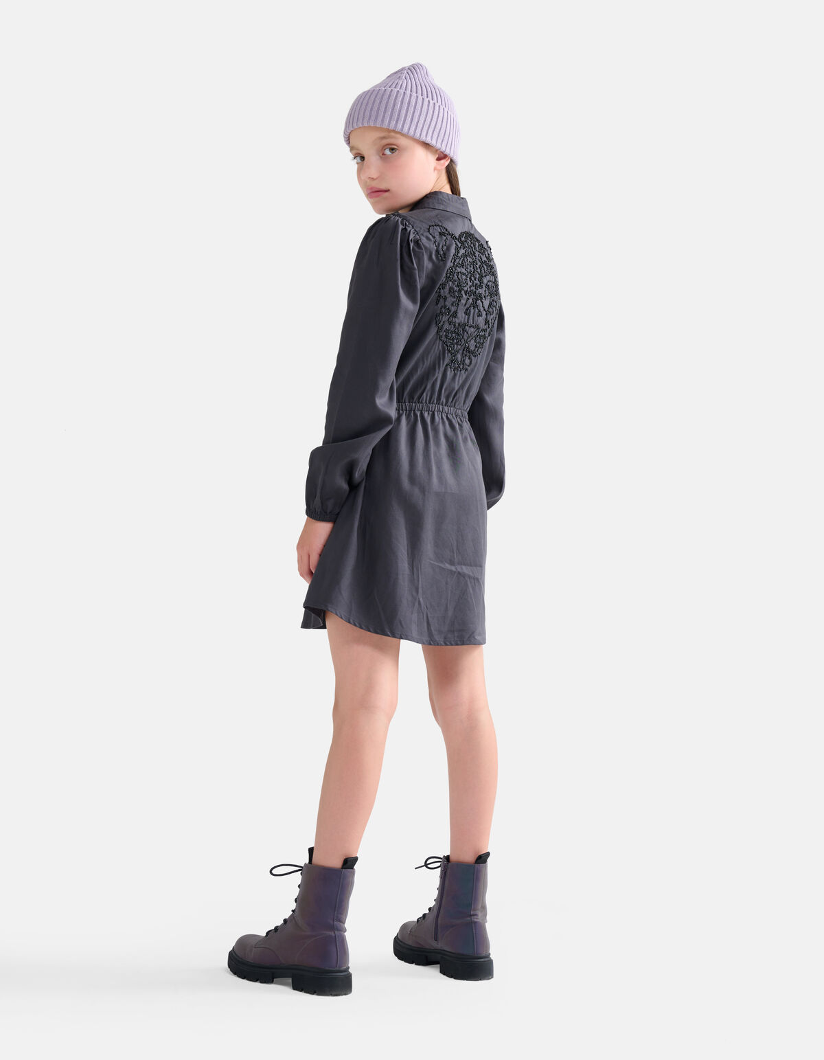 Cargo Jurk Donkergrijs SHOEBY GIRLS