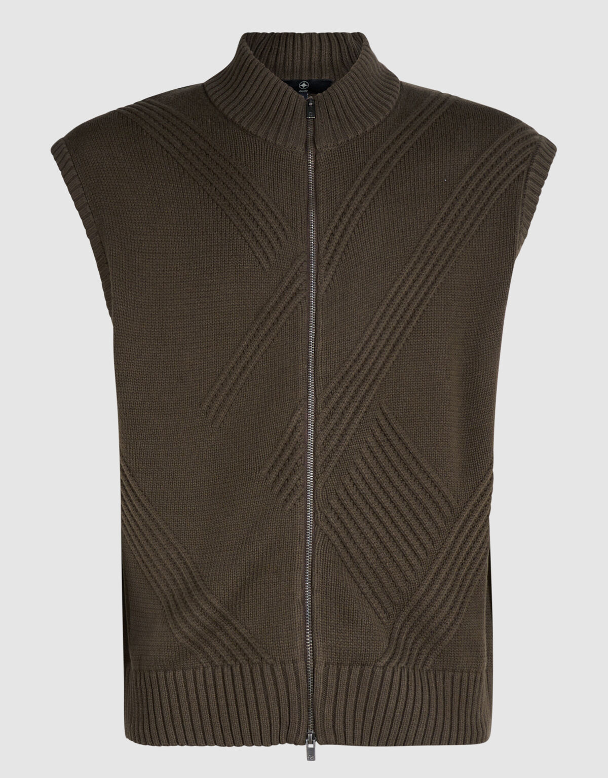 Gebreide Bodywarmer Donkerbruin SHOEBY MEN