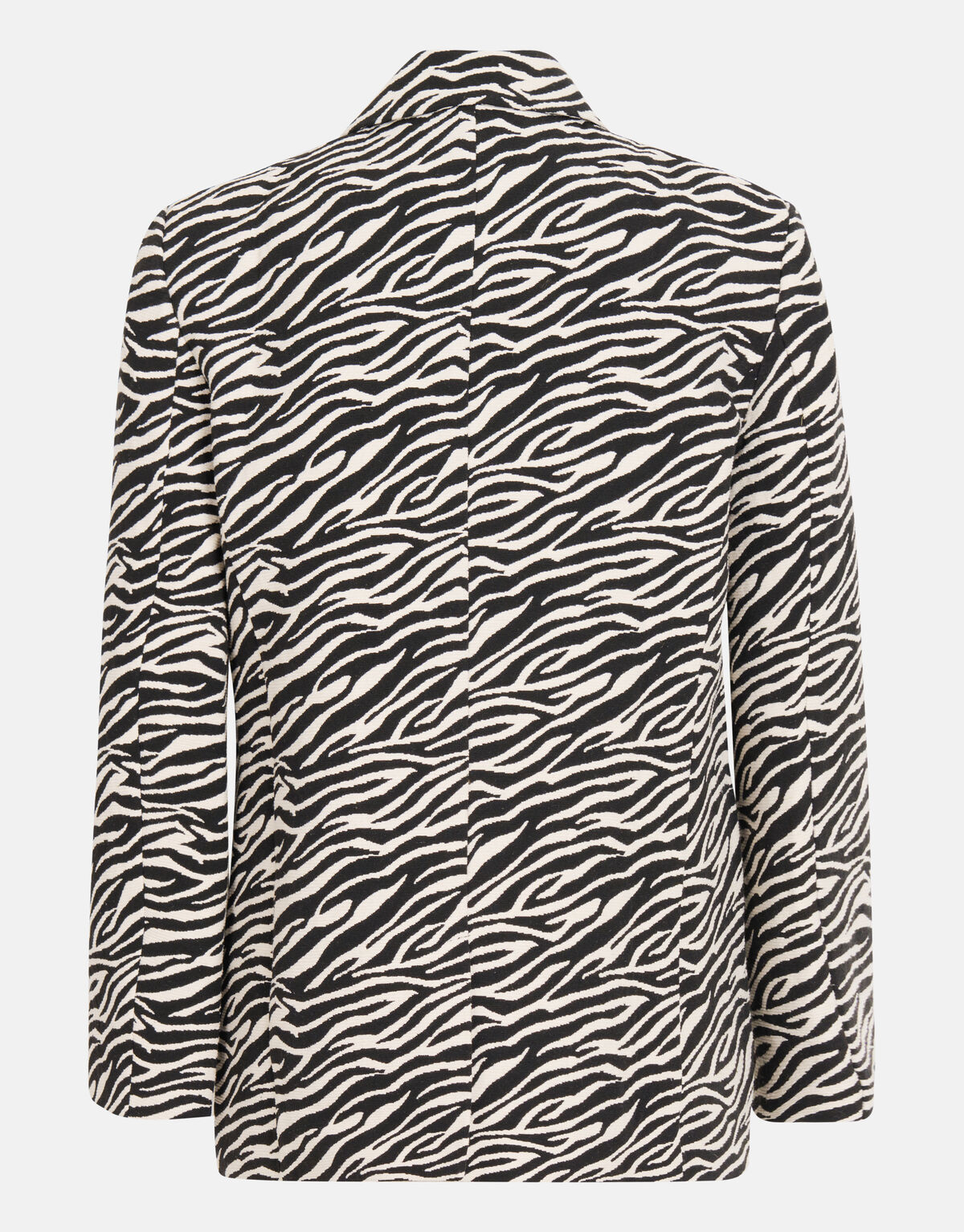 Jacquard Zebraprint Blazer Zwart/Wit SHOEBY WOMEN