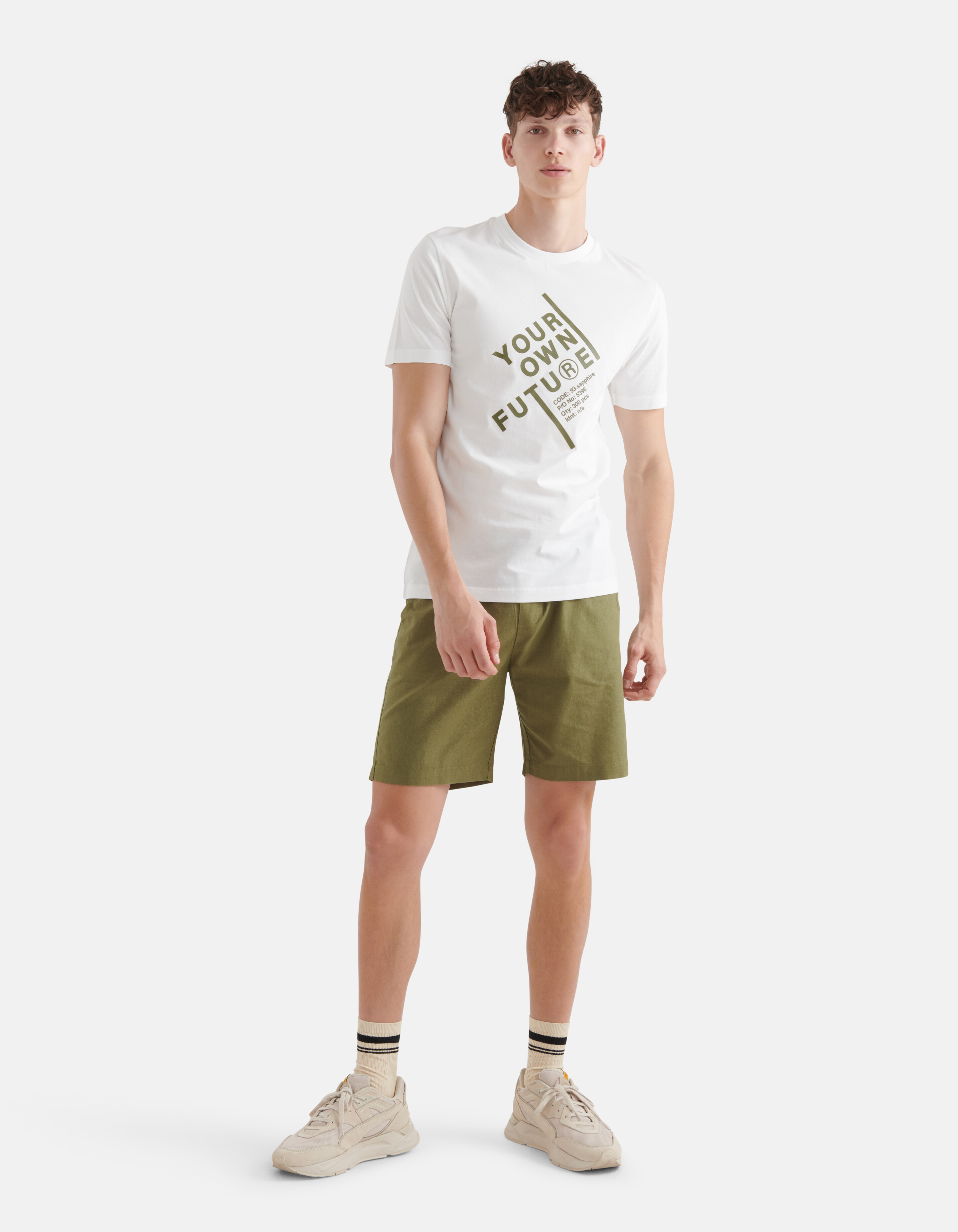 Artwork T-shirt Wit SHOEBY MEN