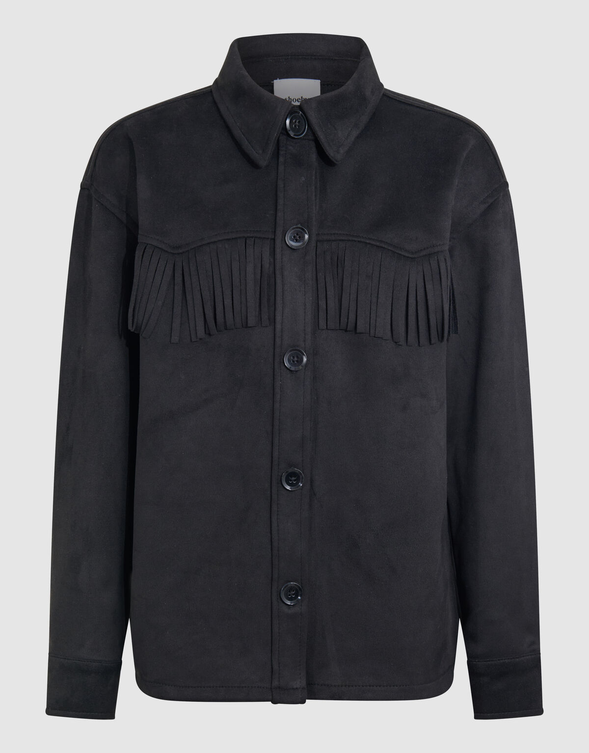 Suede Blouse Zwart SHOEBY GIRLS