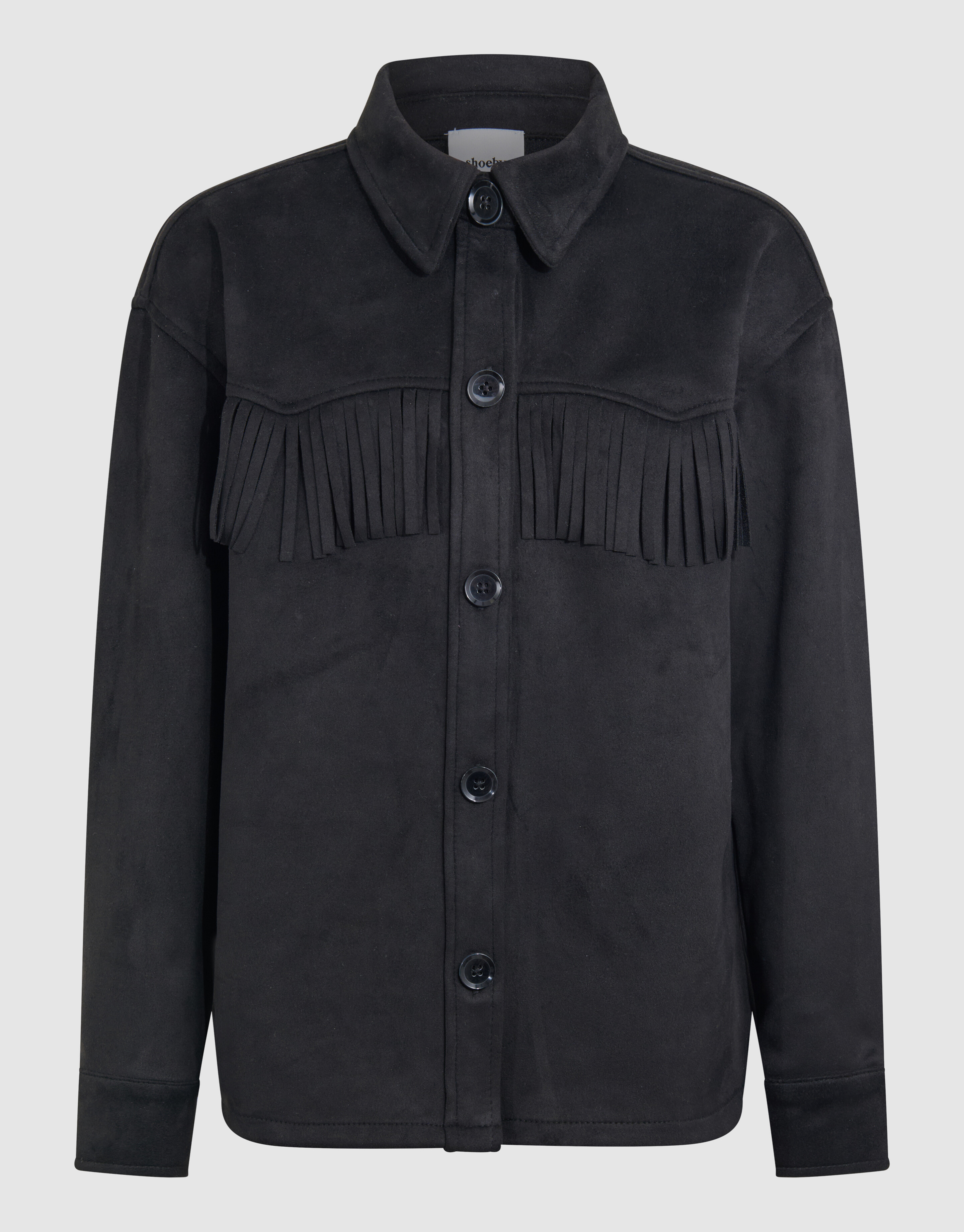 Suede Blouse Zwart SHOEBY GIRLS