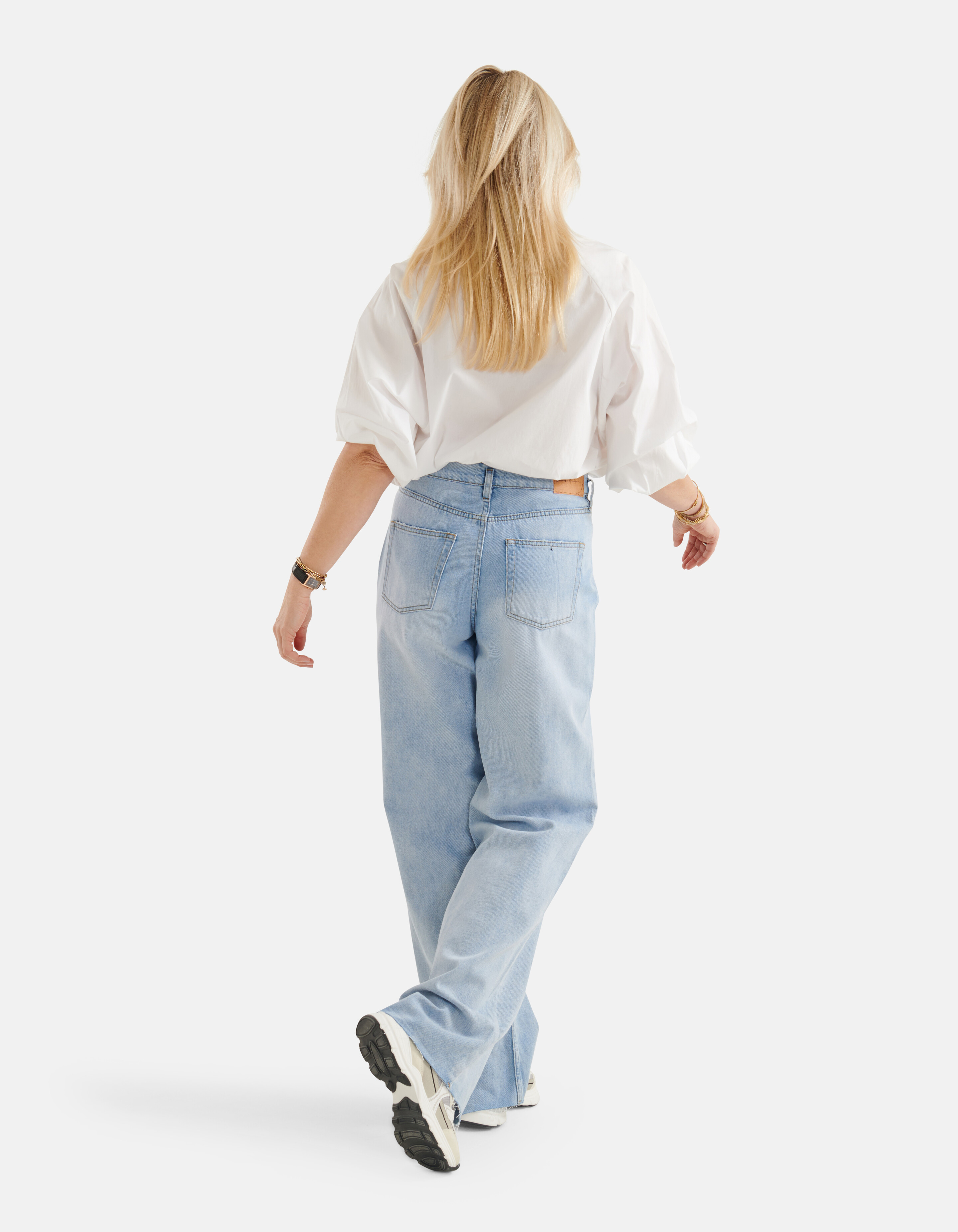 Wide Leg Jeans Blauw L32 SHOEBY WOMEN