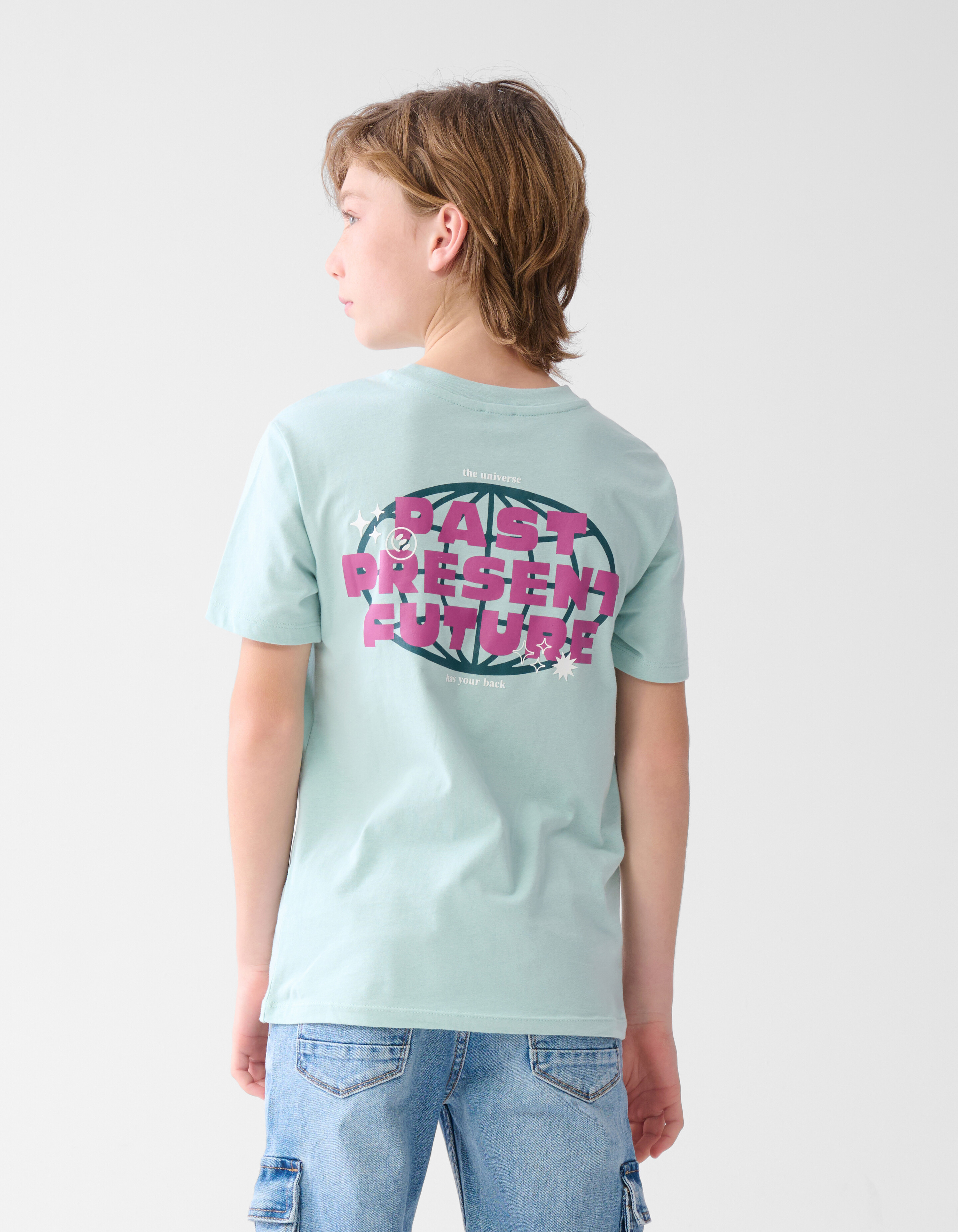 Artwork T-shirt Lichtgroen SHOEBY BOYS
