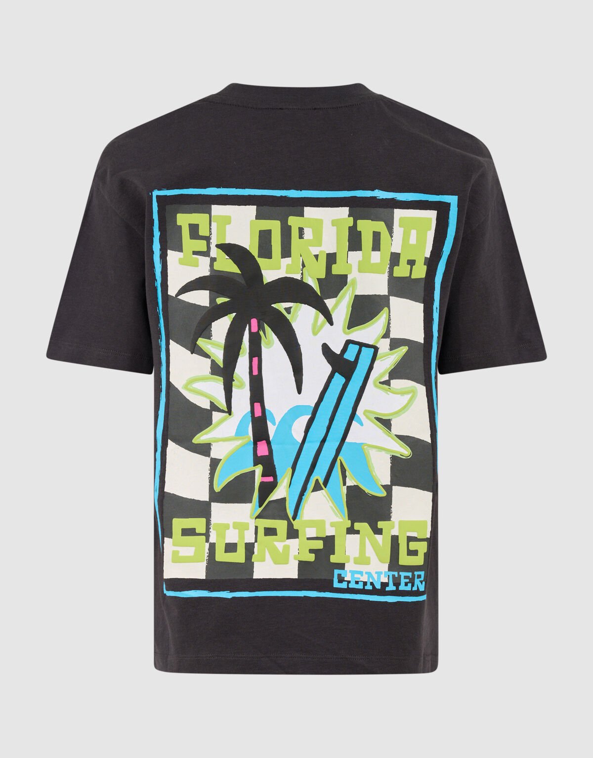 Surfing Artwork T-shirt Donkergrijs SHOEBY BOYS