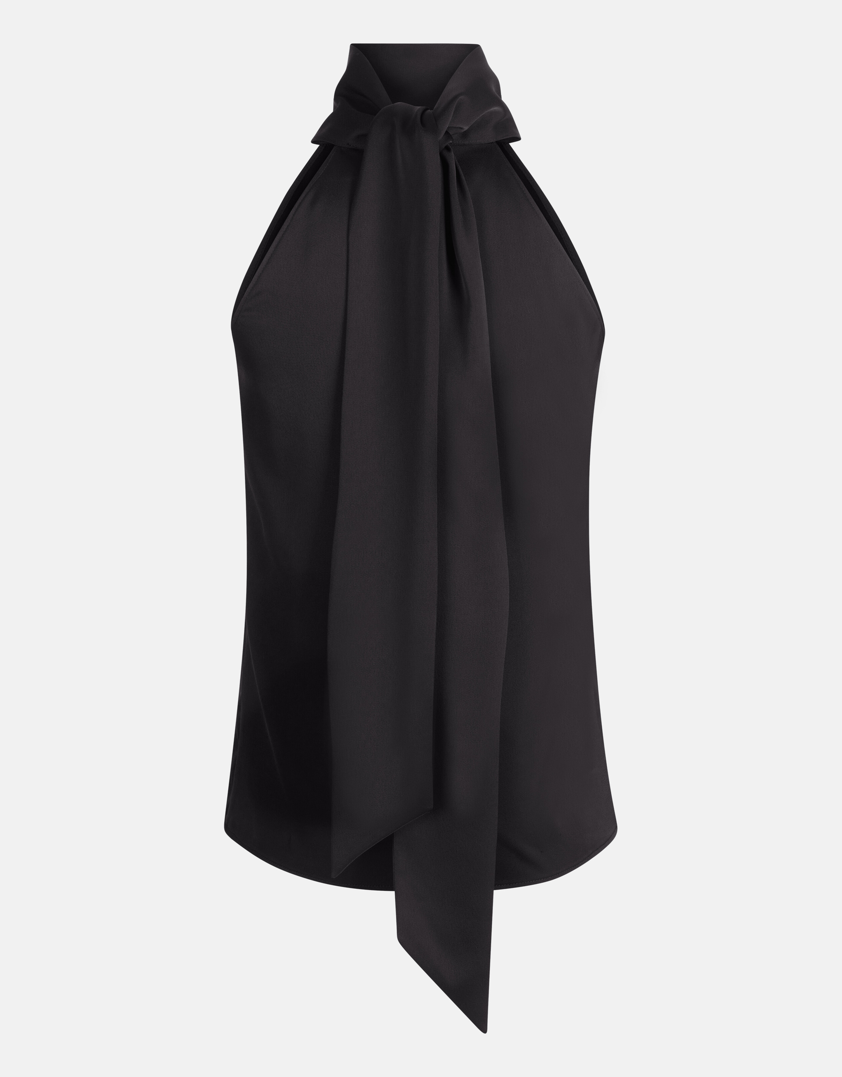Satijnen Halter Top Zwart By Mieke SHOEBY WOMEN